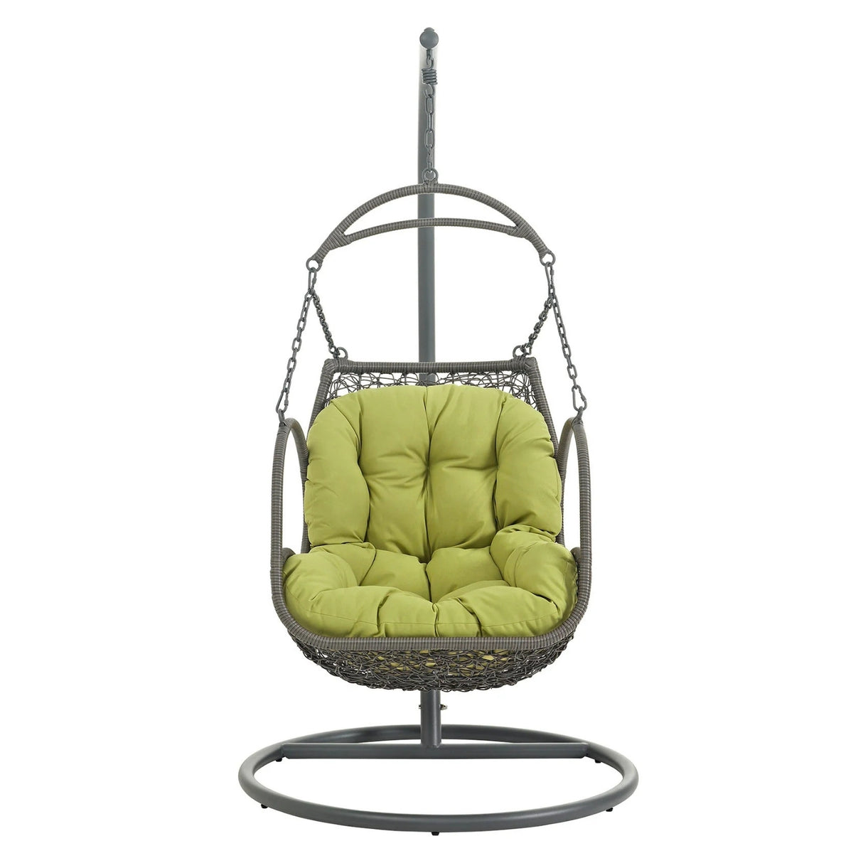 Outdoor Rattan Wicker Hanging Swing Chair with Cushion