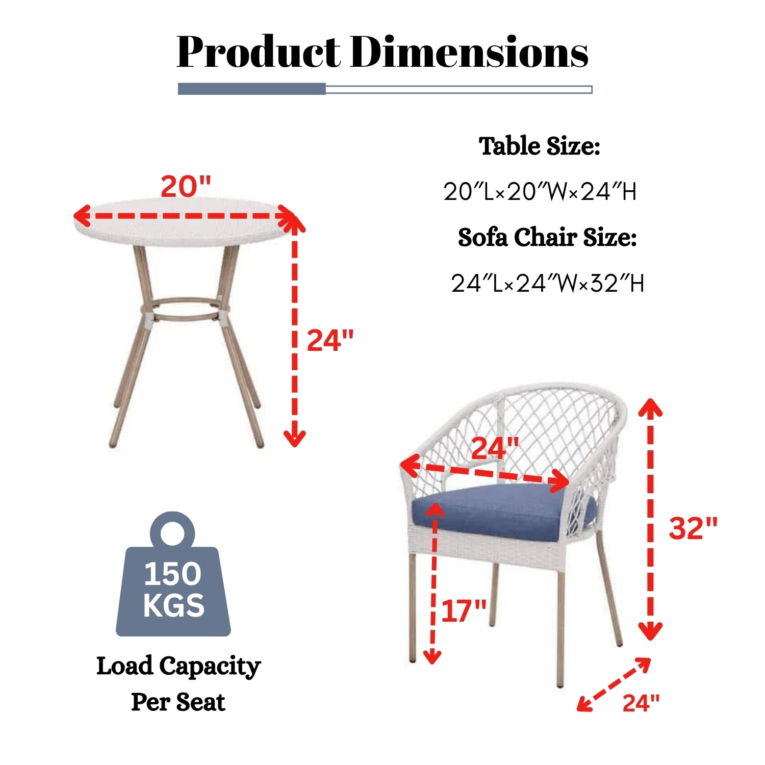 3-Piece Outdoor Rattan Wicker Patio Set