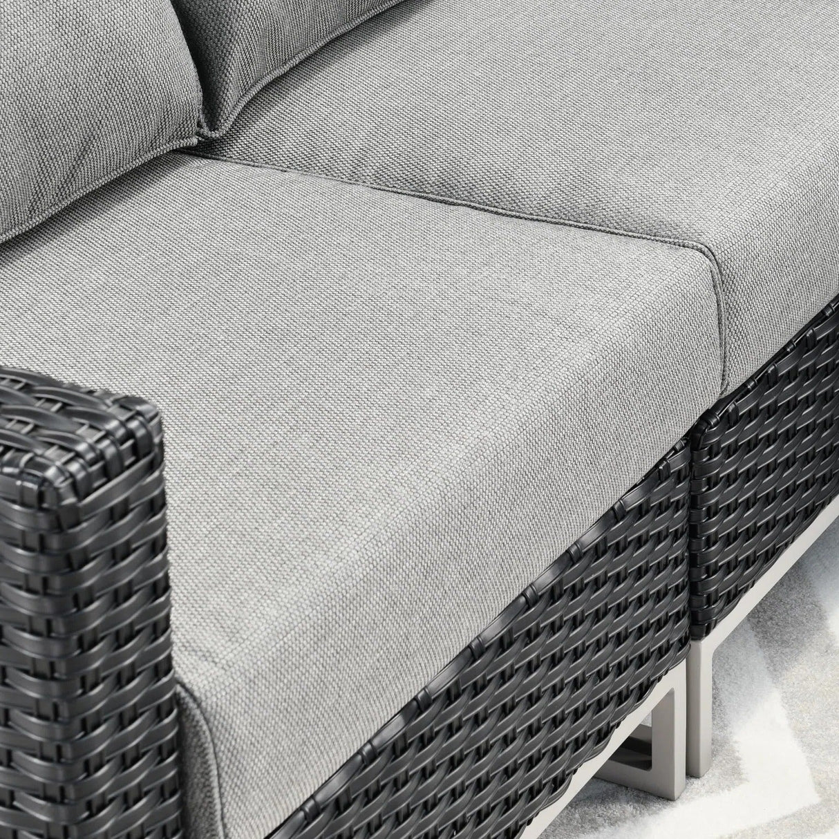 Outdoor Rattan Wicker 7-Seater Sofa Set