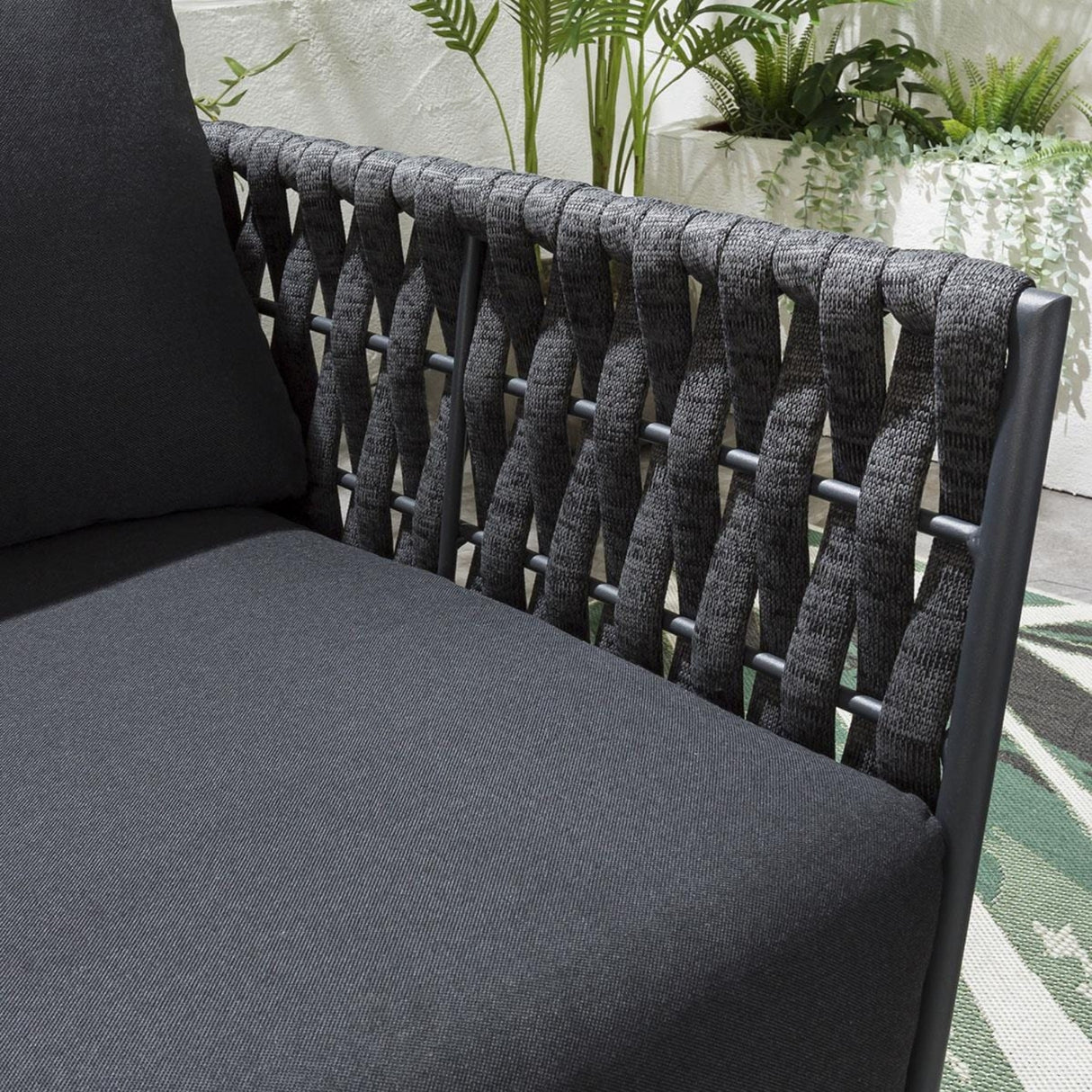 4-Piece Outdoor Rope Sofa Set