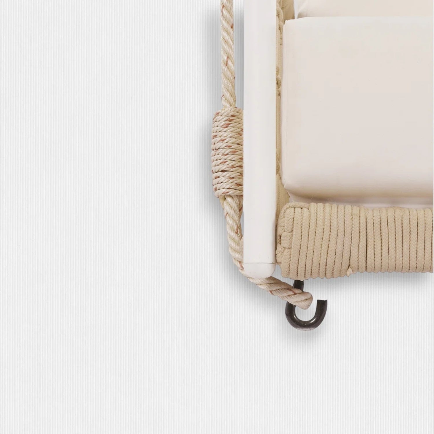 Outdoor Rope Swing 2-Person Hanging Chair, Weatherproof Porch Swing