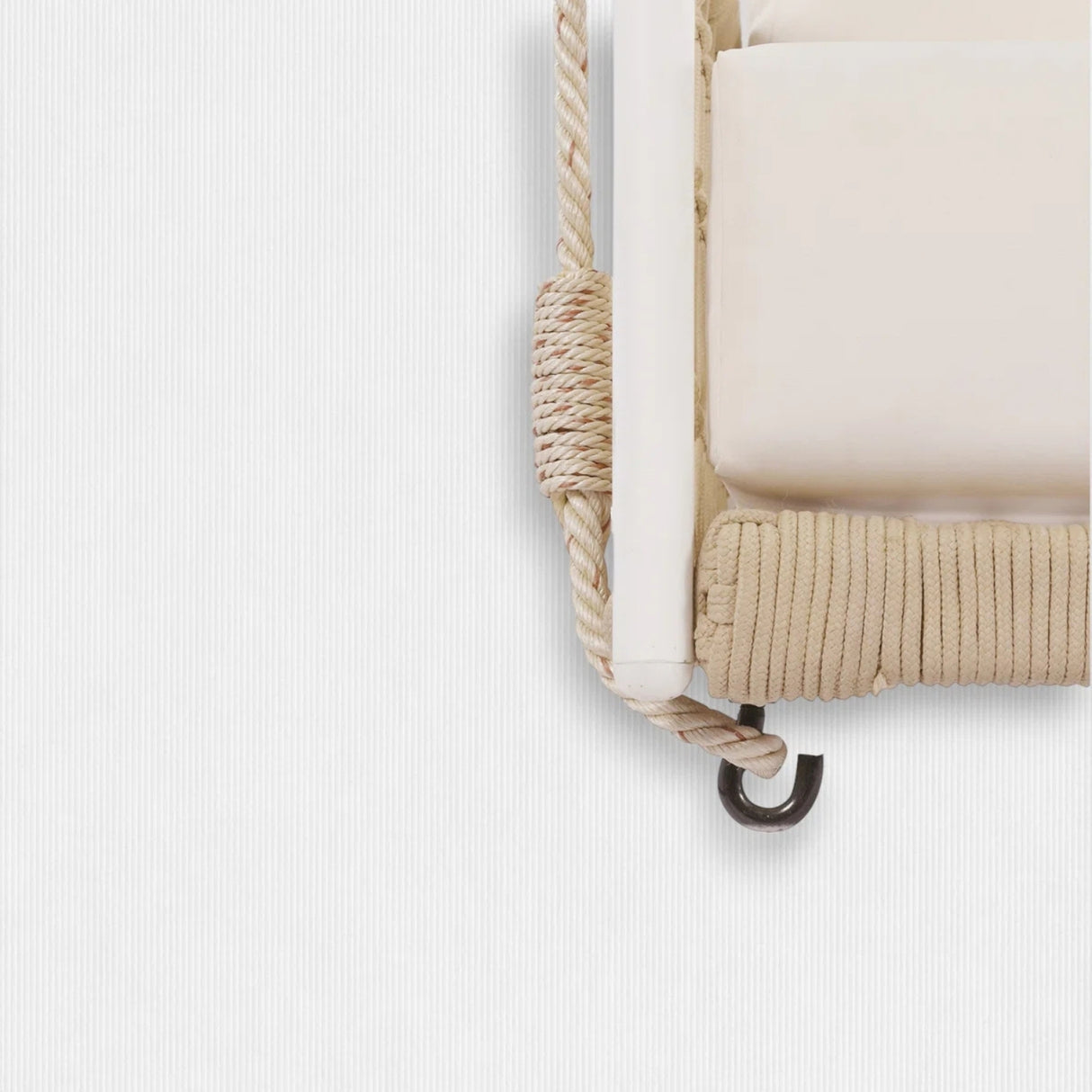 Outdoor Rope Swing 2-Person Hanging Chair, Weatherproof Porch Swing