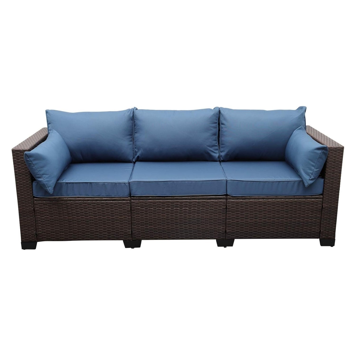 3-Seater Outdoor Rattan Wicker Patio Sofa