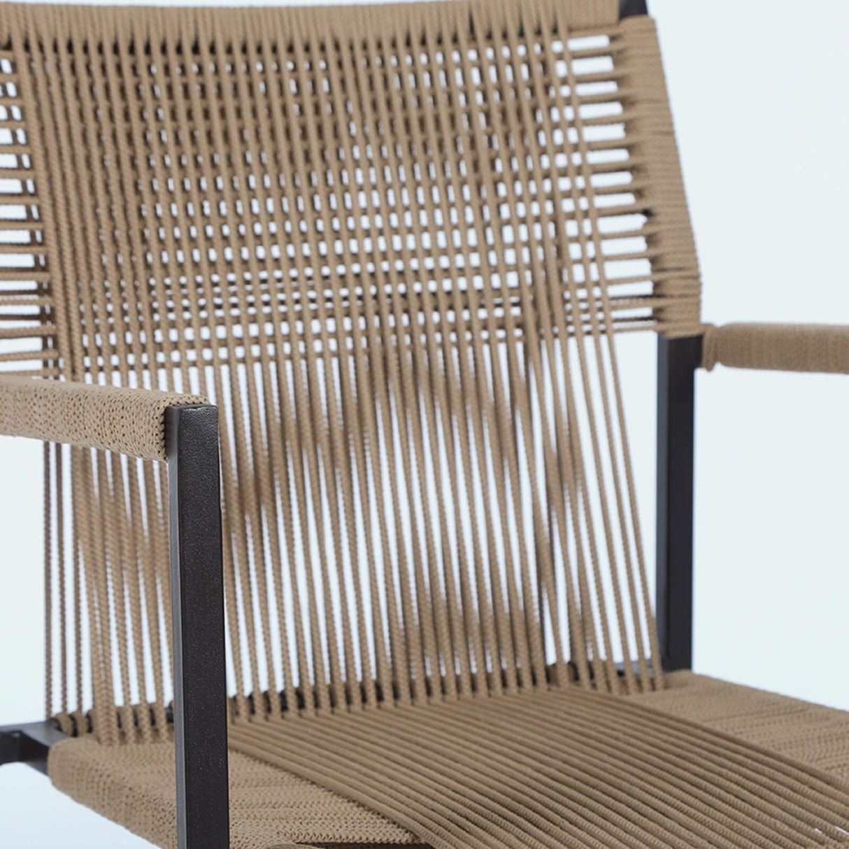 Outdoor Rope 3-Piece Patio Set (Beige)