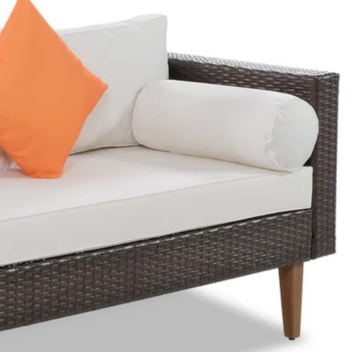 3-Pieces Outdoor Wicker L-Shape Sofa Set