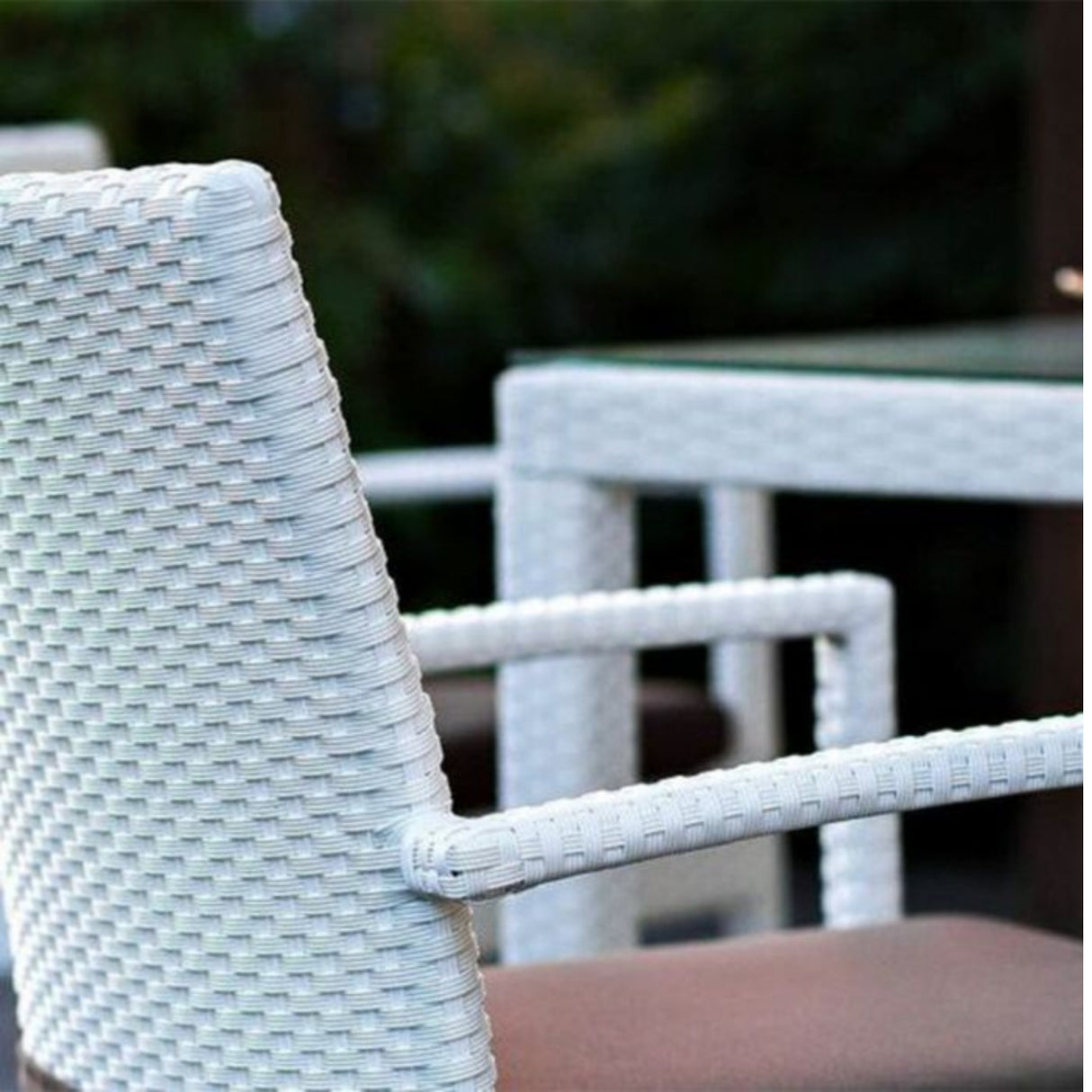 5-Piece Outdoor Patio Dining Set With Rattan Chairs & Glass-Top Table