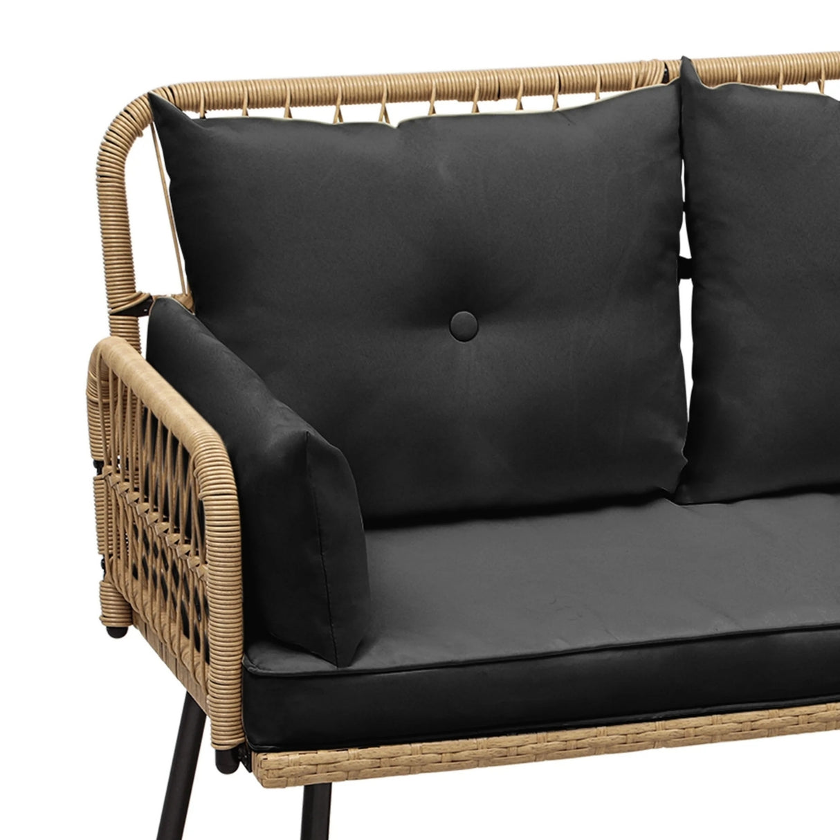 Outdoor Rattan Wicker Loveseat Sofa