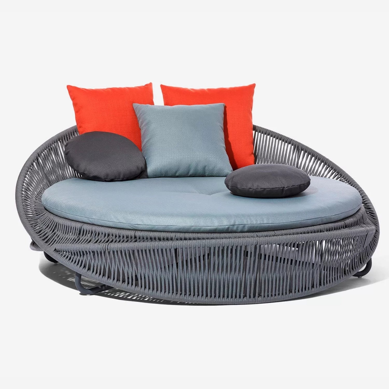 Outdoor Rope Round Patio Daybed Sofa