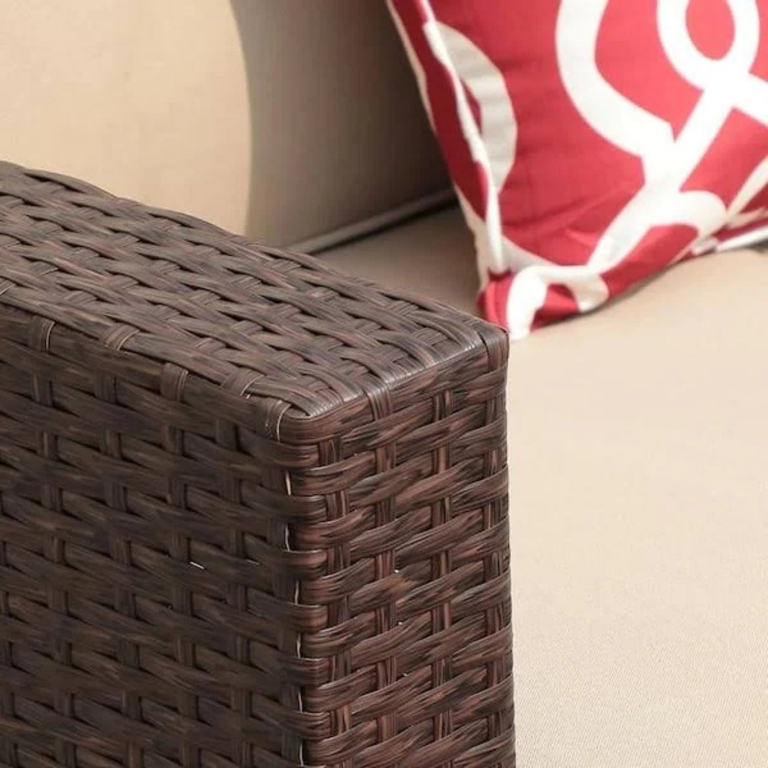 Outdoor Rattan Wicker Sectional 6-Seater Sofa Set