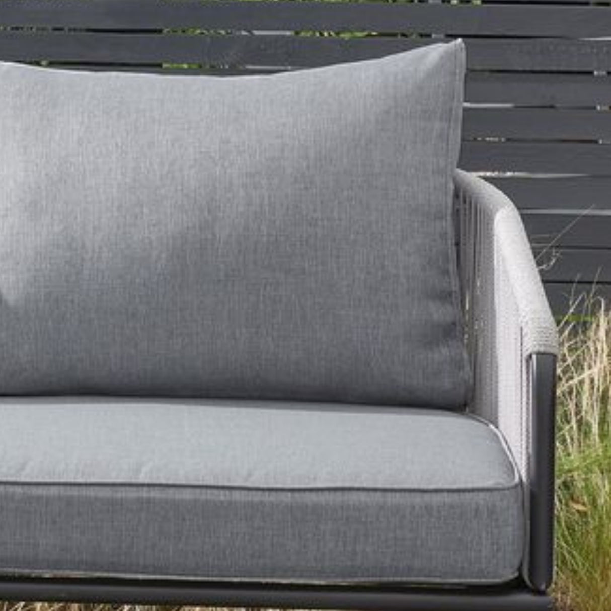 Outdoor Rope L-Shaped Conversation Sofa Set