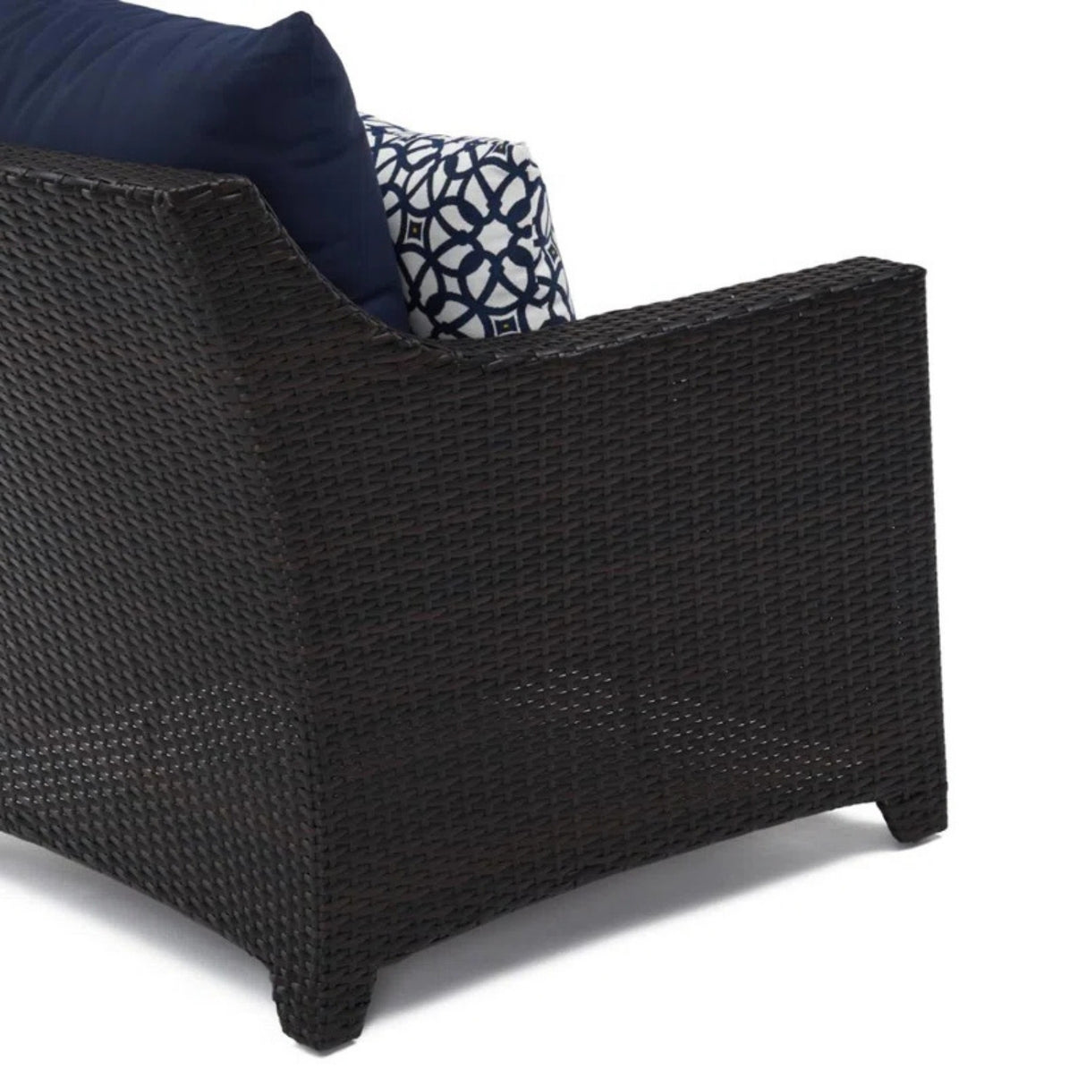 All Weather Outdoor Wicker Garden L-Shape Sectional Conversation Set
