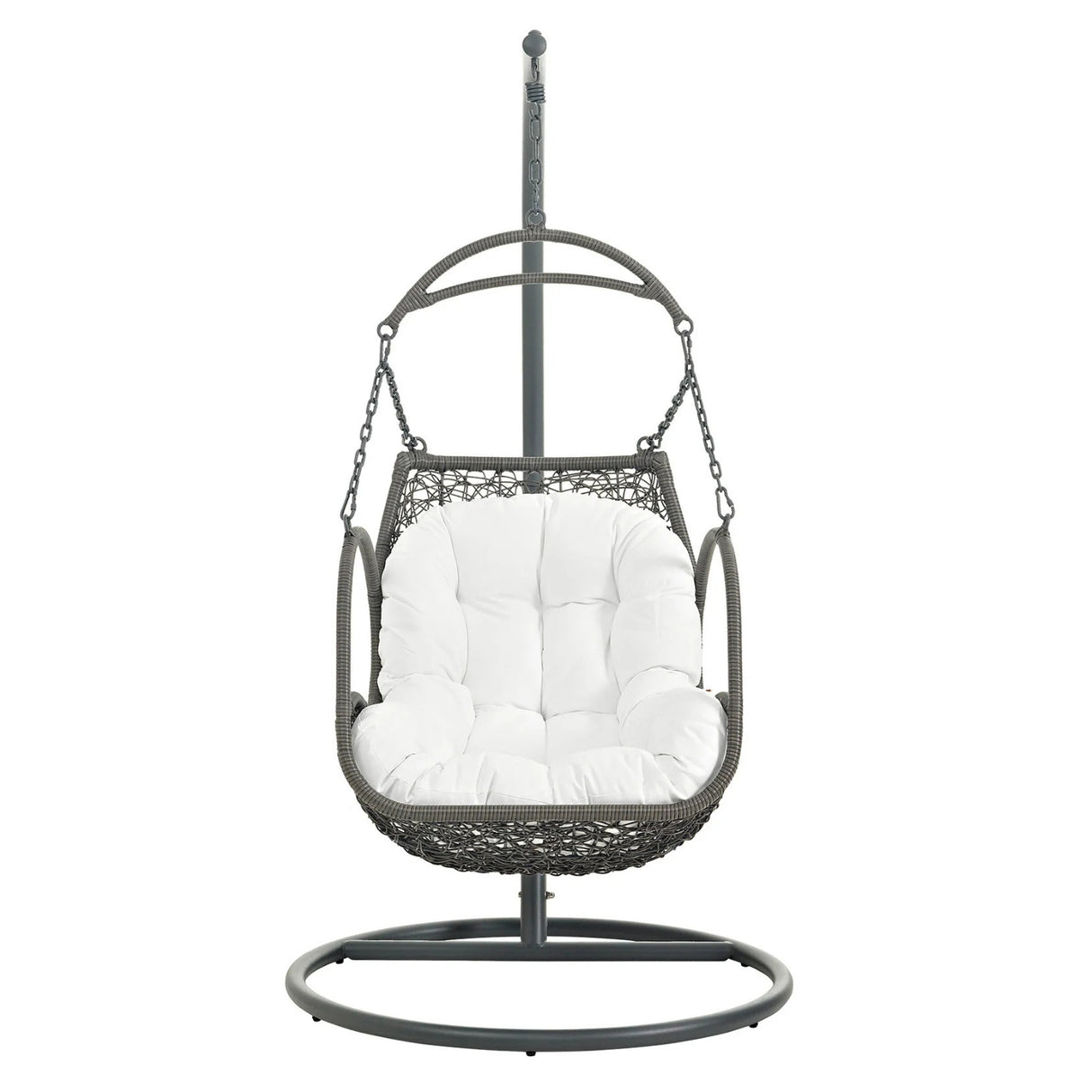 Outdoor Rattan Wicker Hanging Swing Chair with Cushion