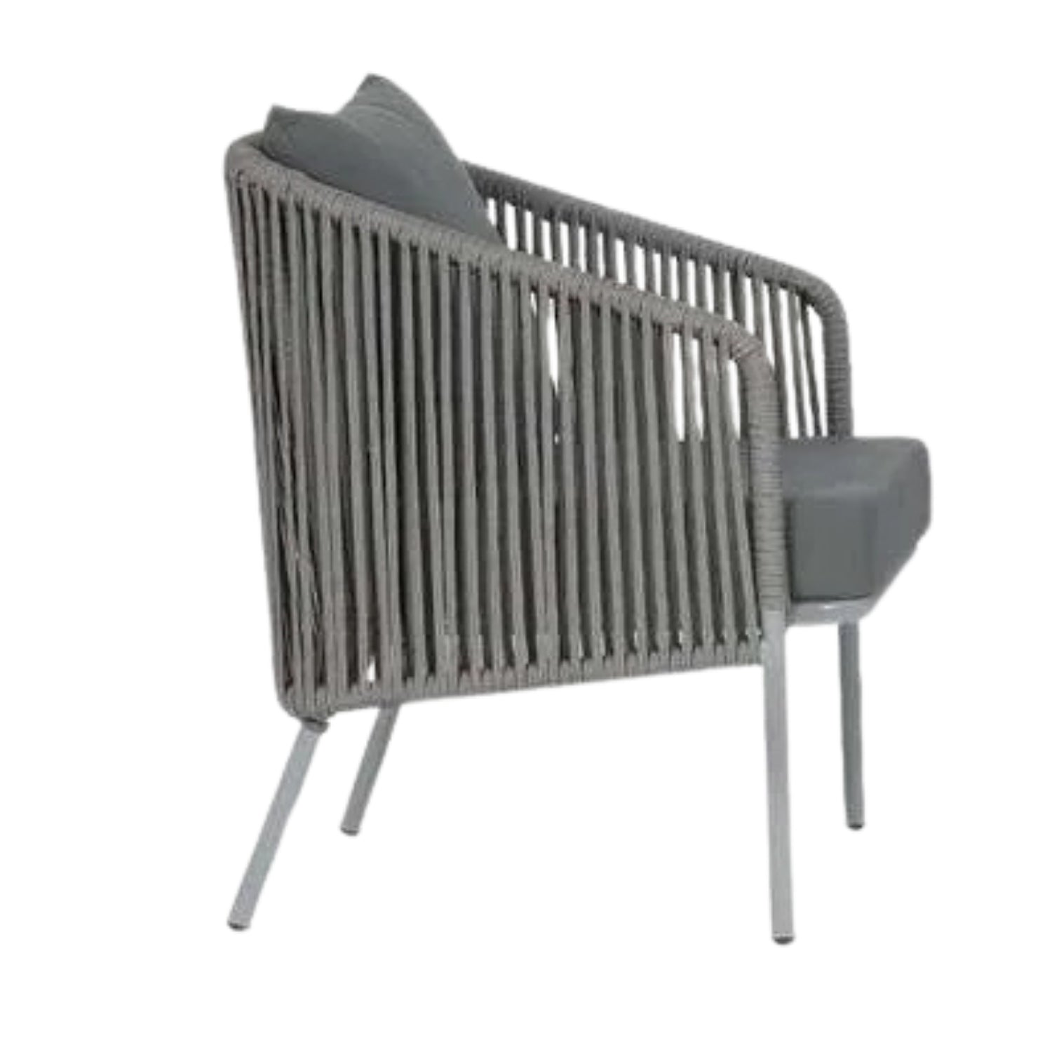 Outdoor 4 Piece Modern Woven Rope Sofa Set