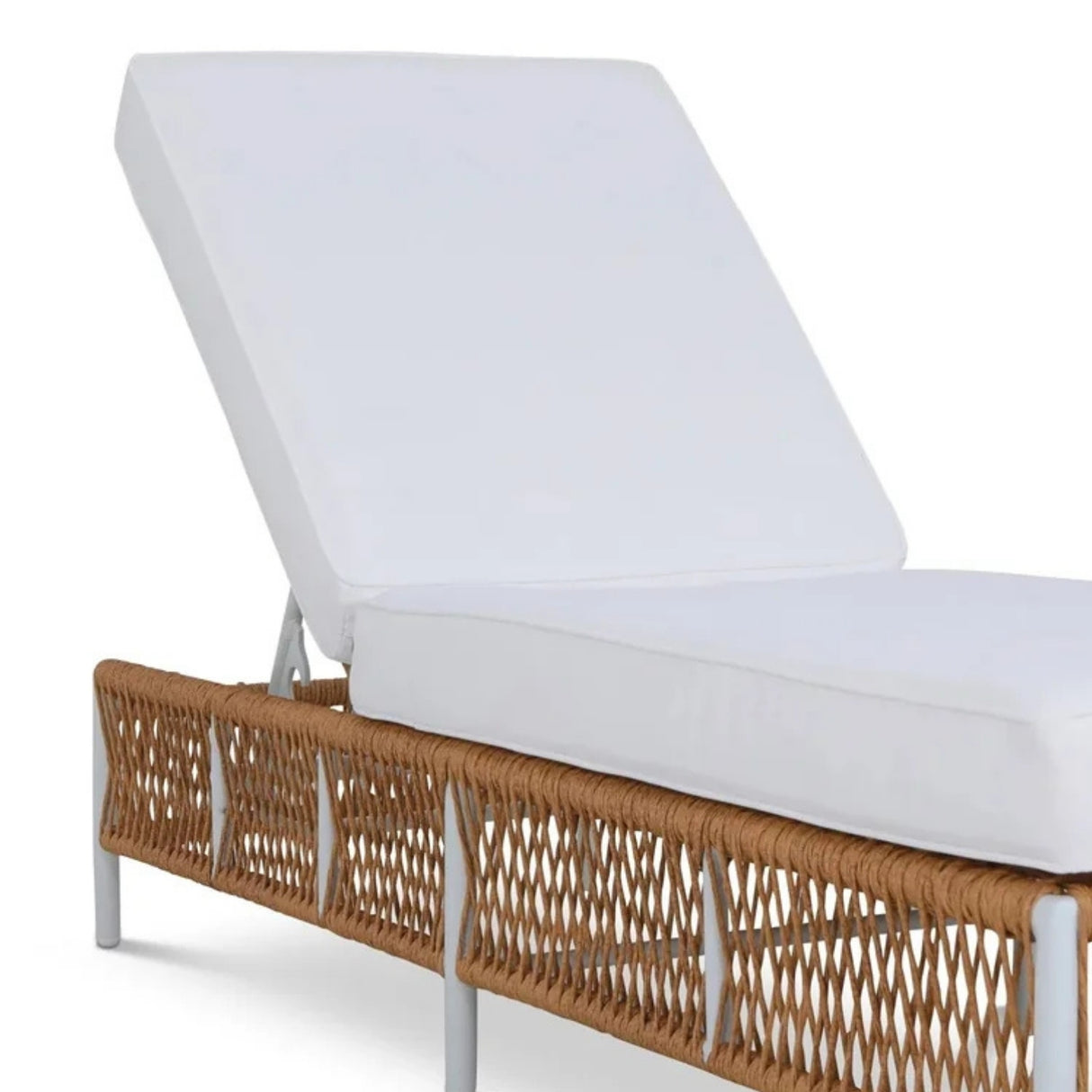 Outdoor Rope Lounge Chairs Set of 2 with Thick Cushions