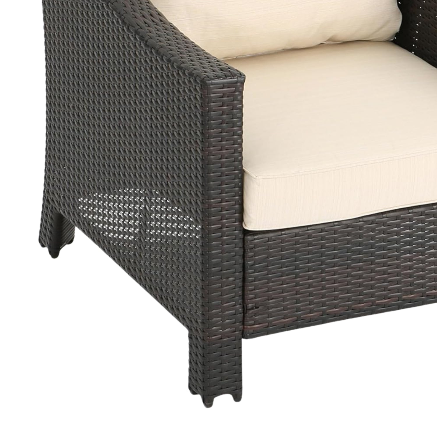 1-Piece Outdoor Wicker Single Seater Sofa
