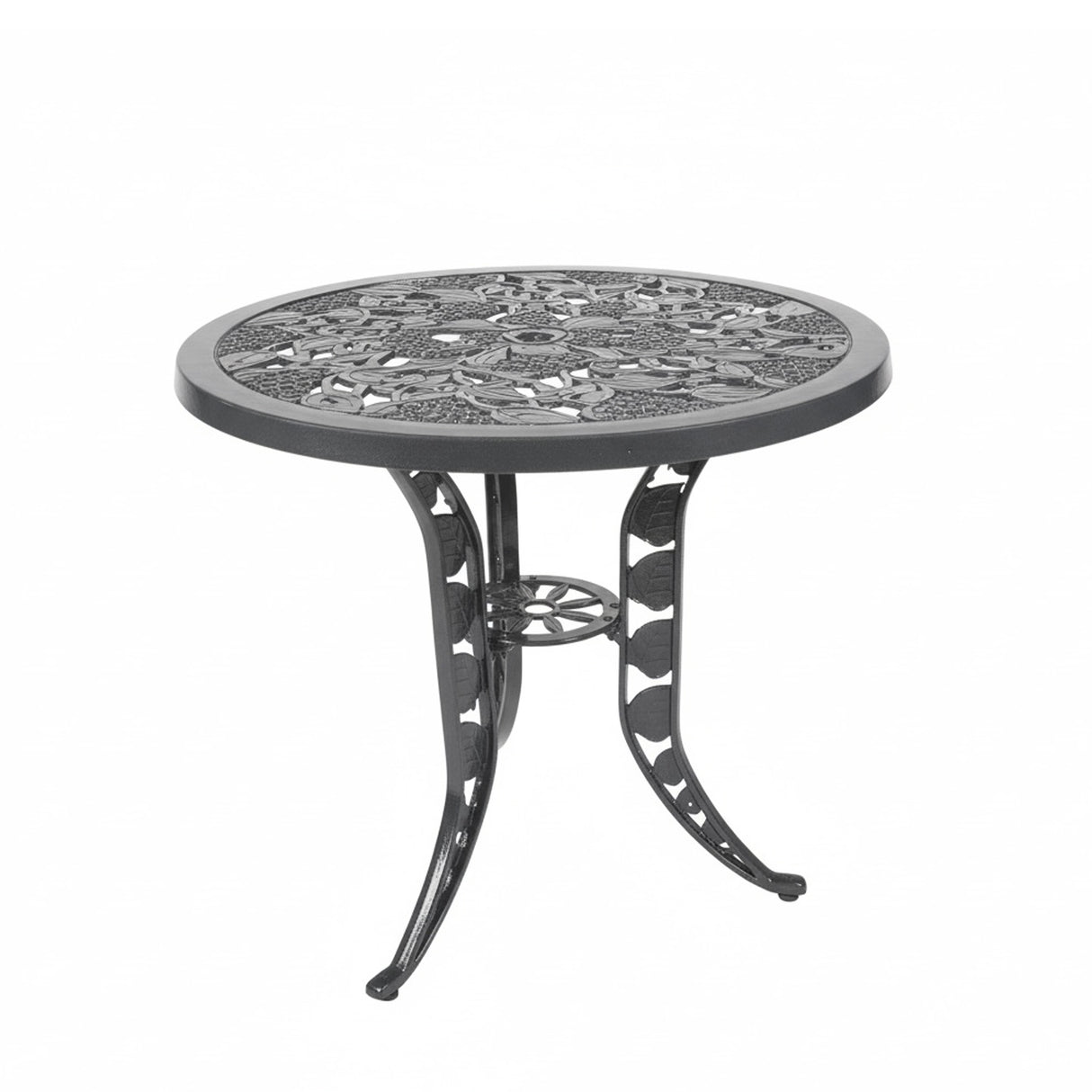 Outdoor 4-Piece Cast Aluminum Patio Bistro Set (Grey)