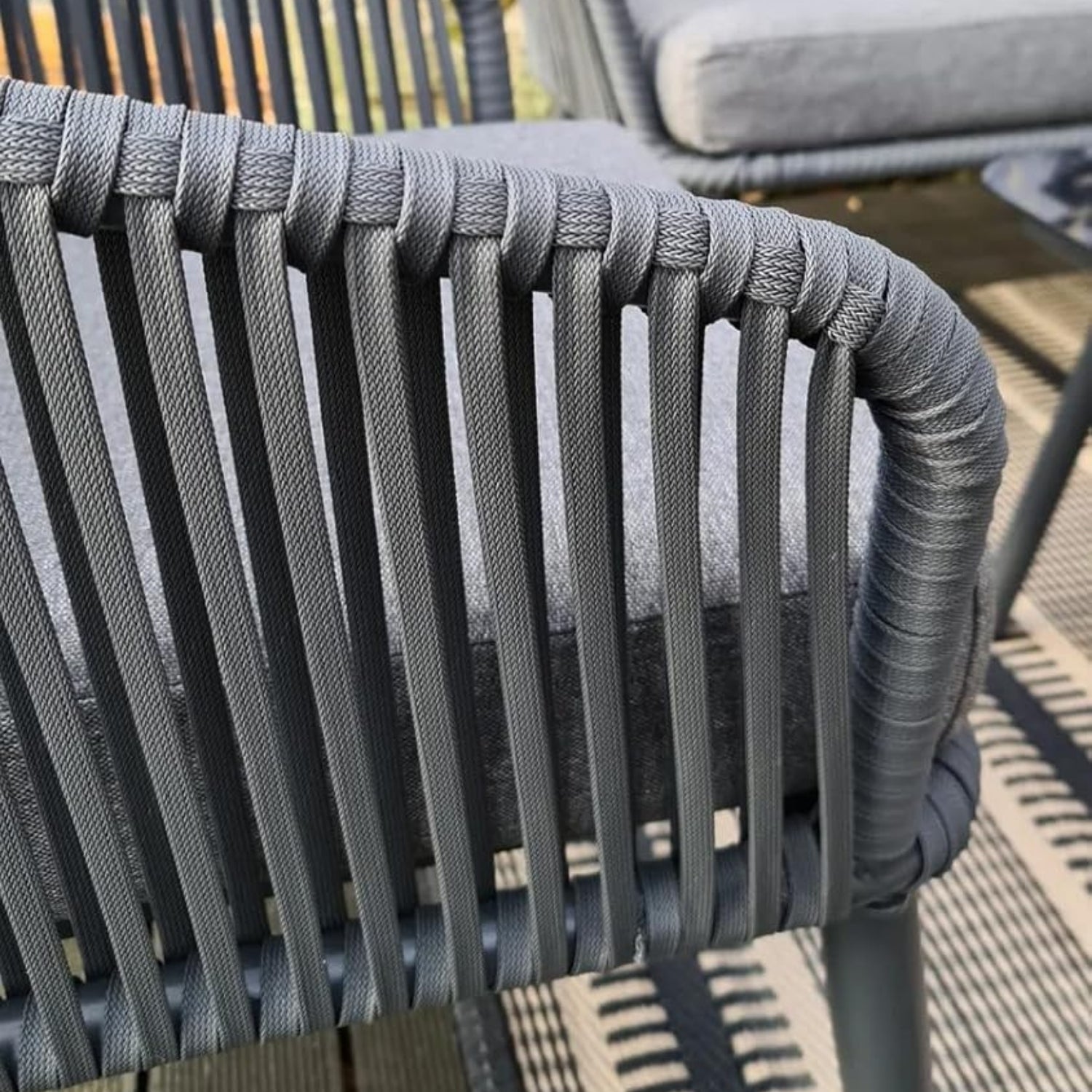 4 Piece Outdoor All-Weather Rope Sofa Set