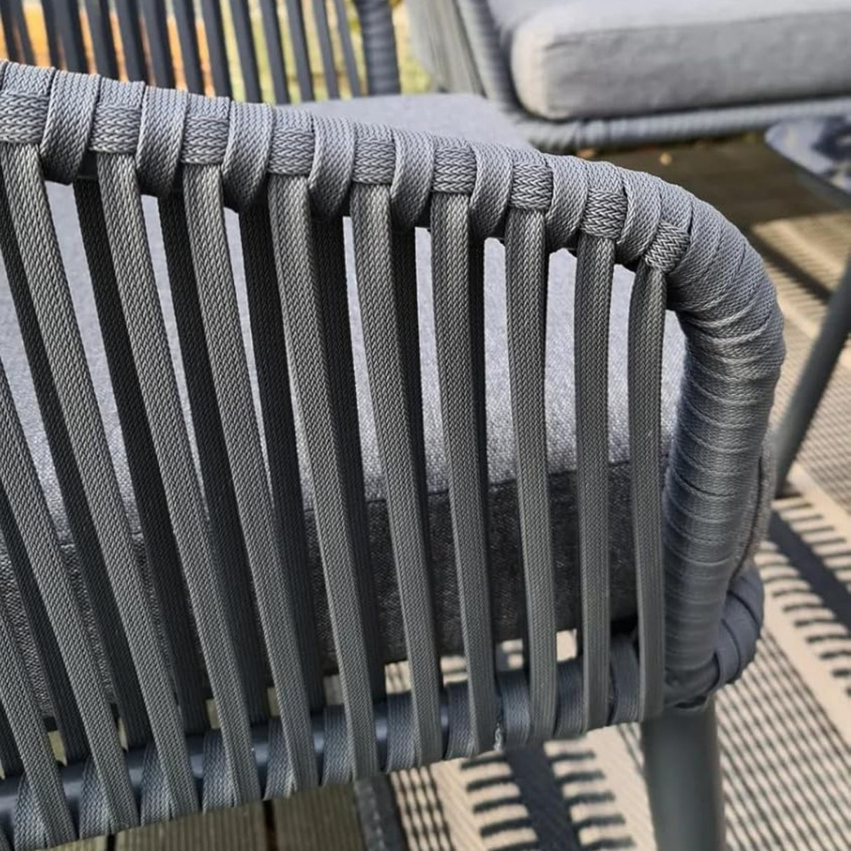 4 Piece Outdoor All-Weather Rope Sofa Set