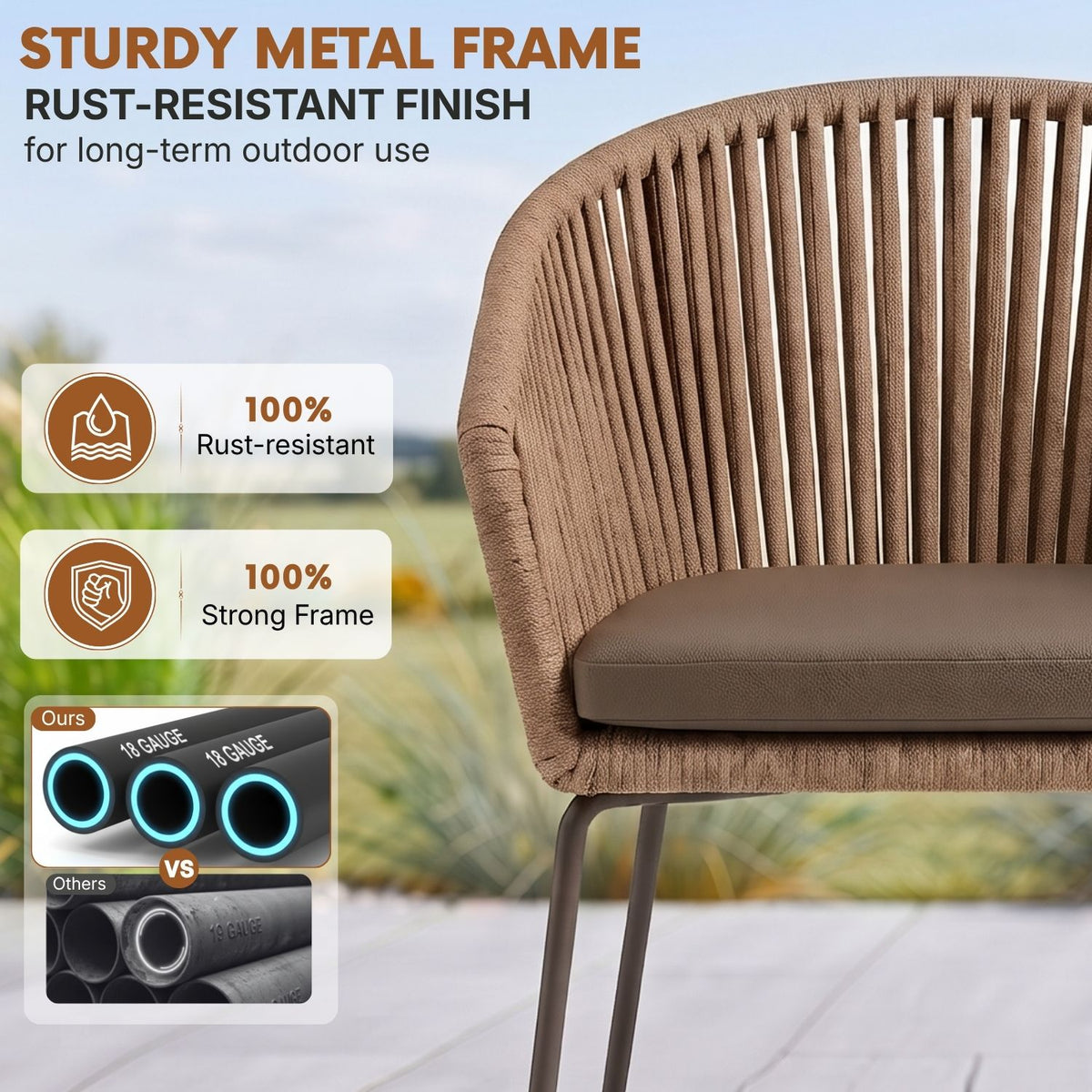5-Piece Outdoor Patio Dining Set