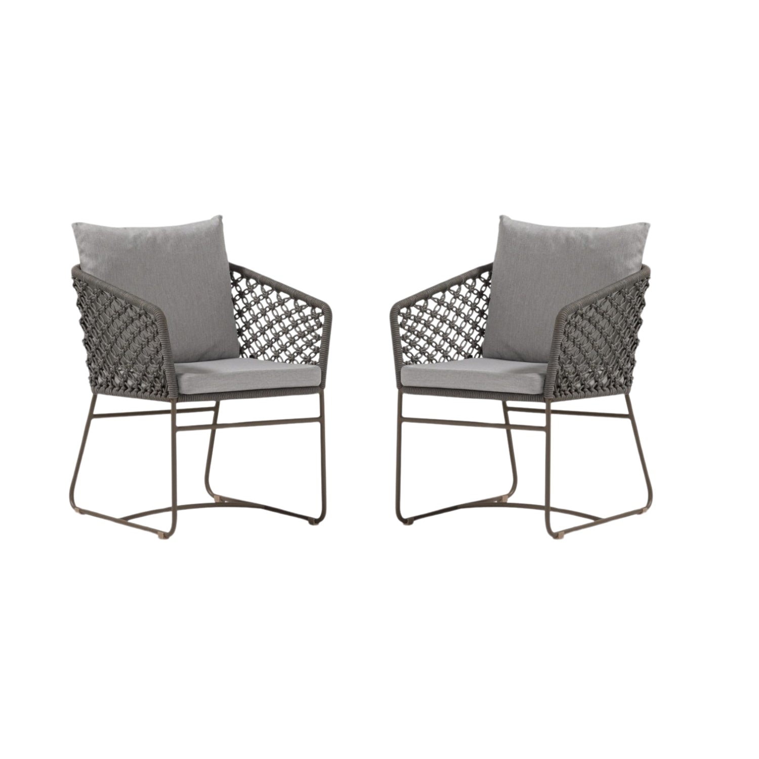 Outdoor Rope 2-Piece Patio Chairs