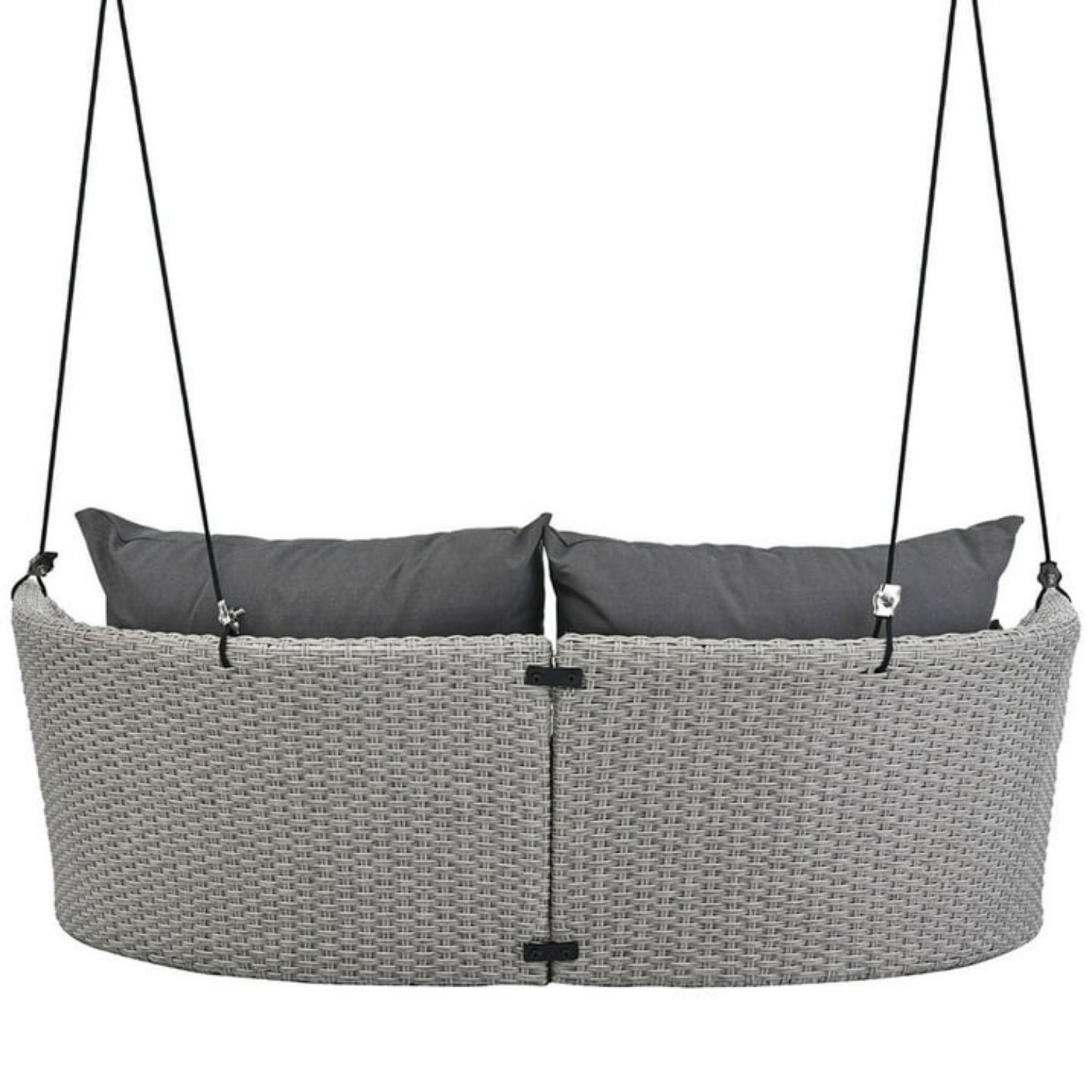 Outdoor Rattan Wicker Hanging Swing Chair with Cushion