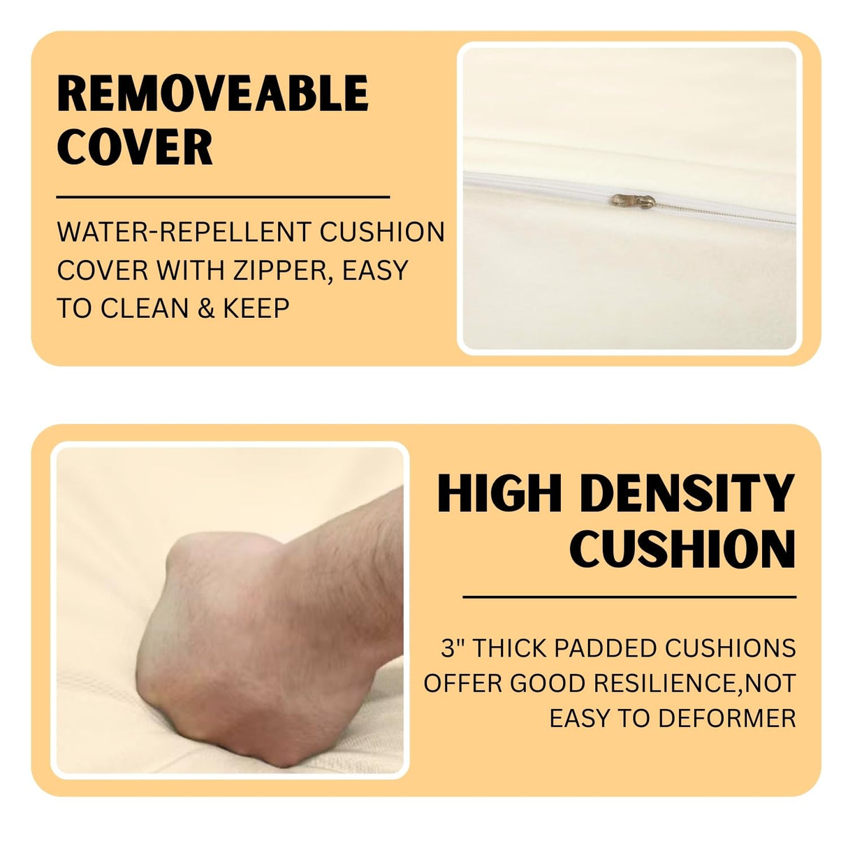 Outdoor Patio Garden 3 Piece All Weather Resistant Furniture Set