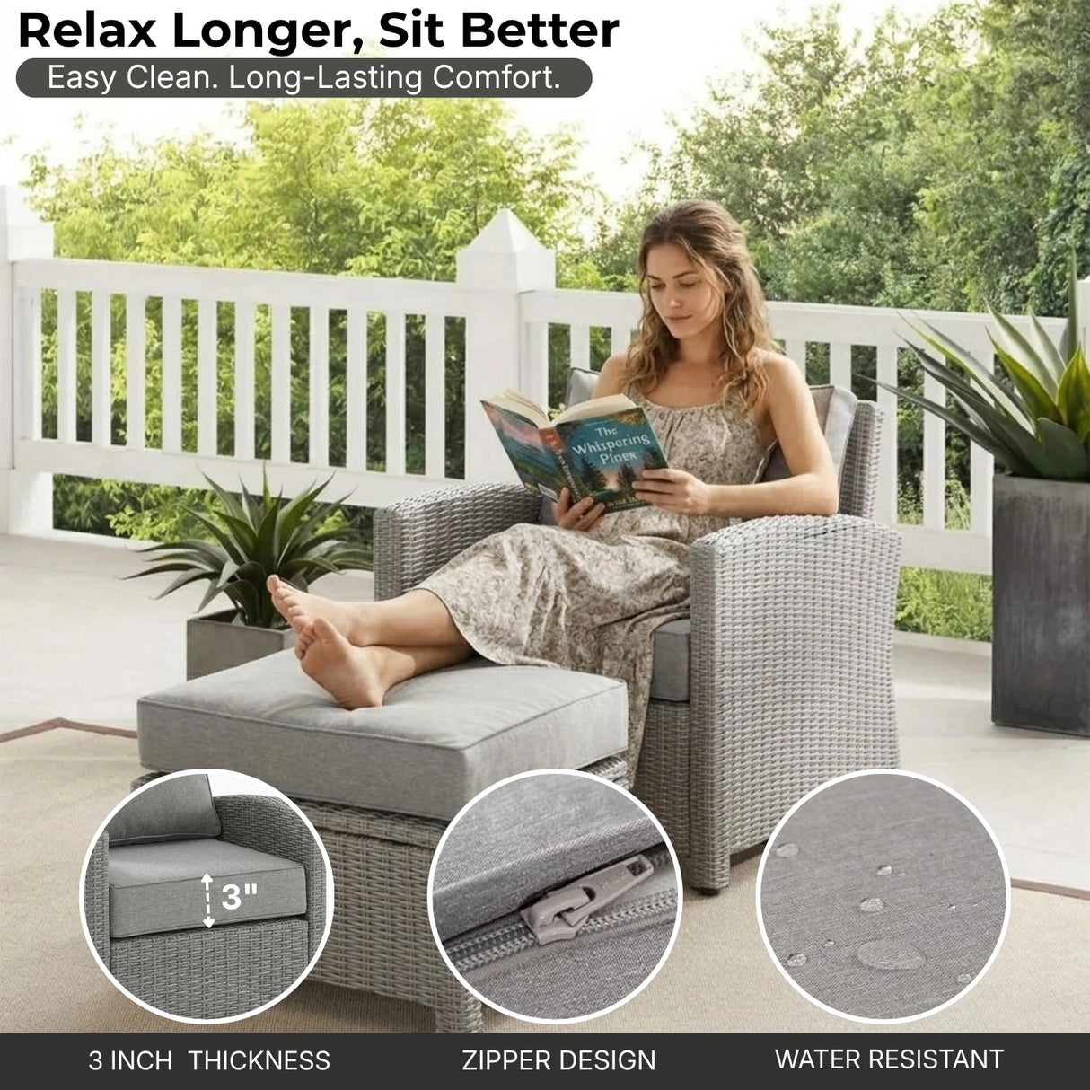 5 Pieces Patio Furniture Set