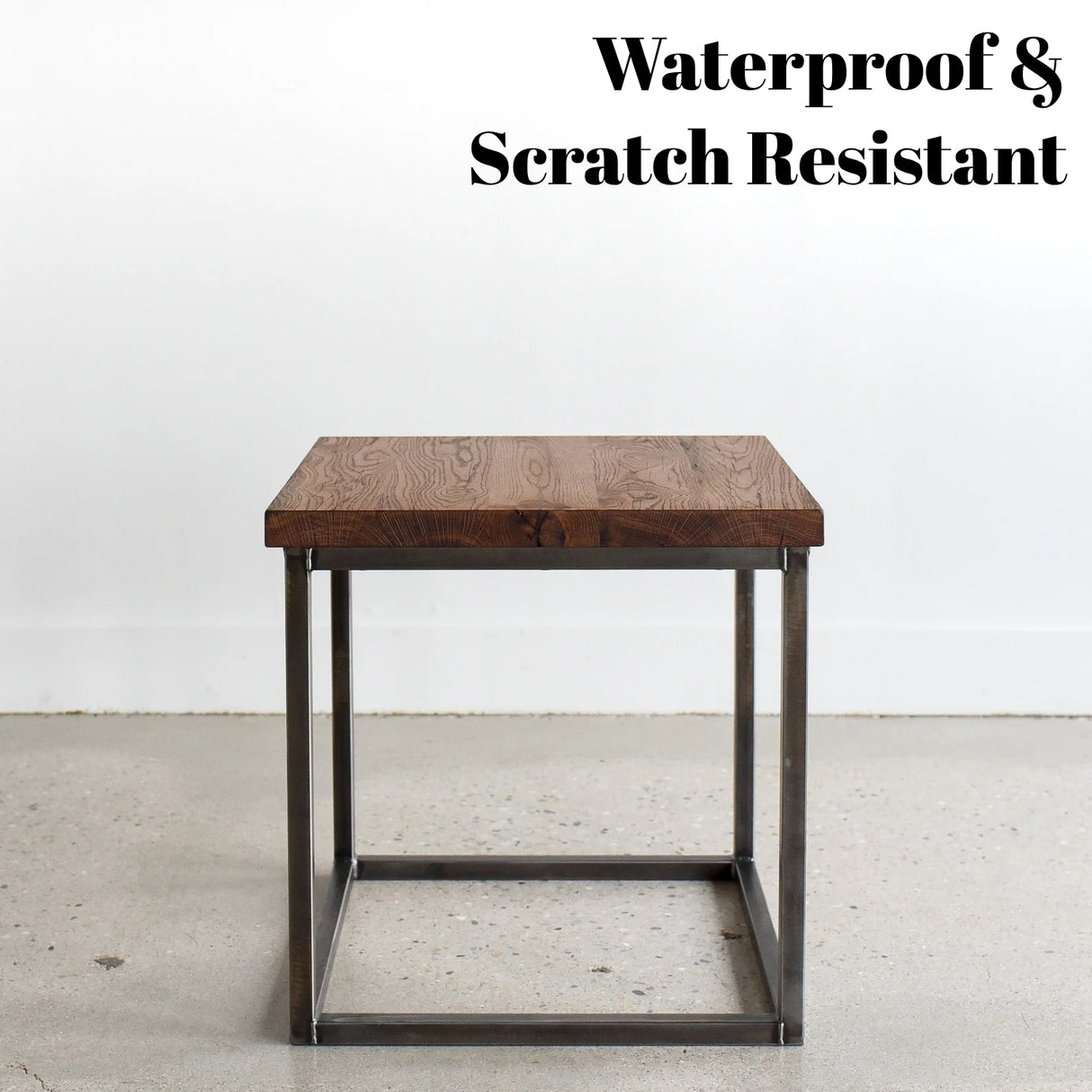 Modern Solid Sheesham Wood Top End Table