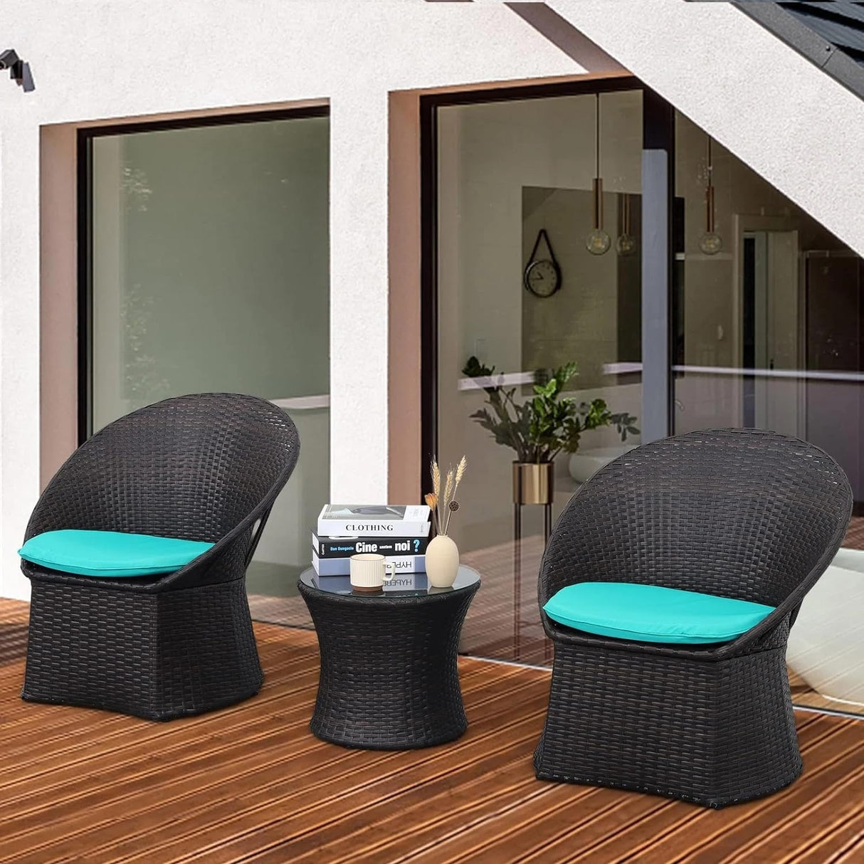 3-Piece Outdoor Rattan Wicker Patio Set
