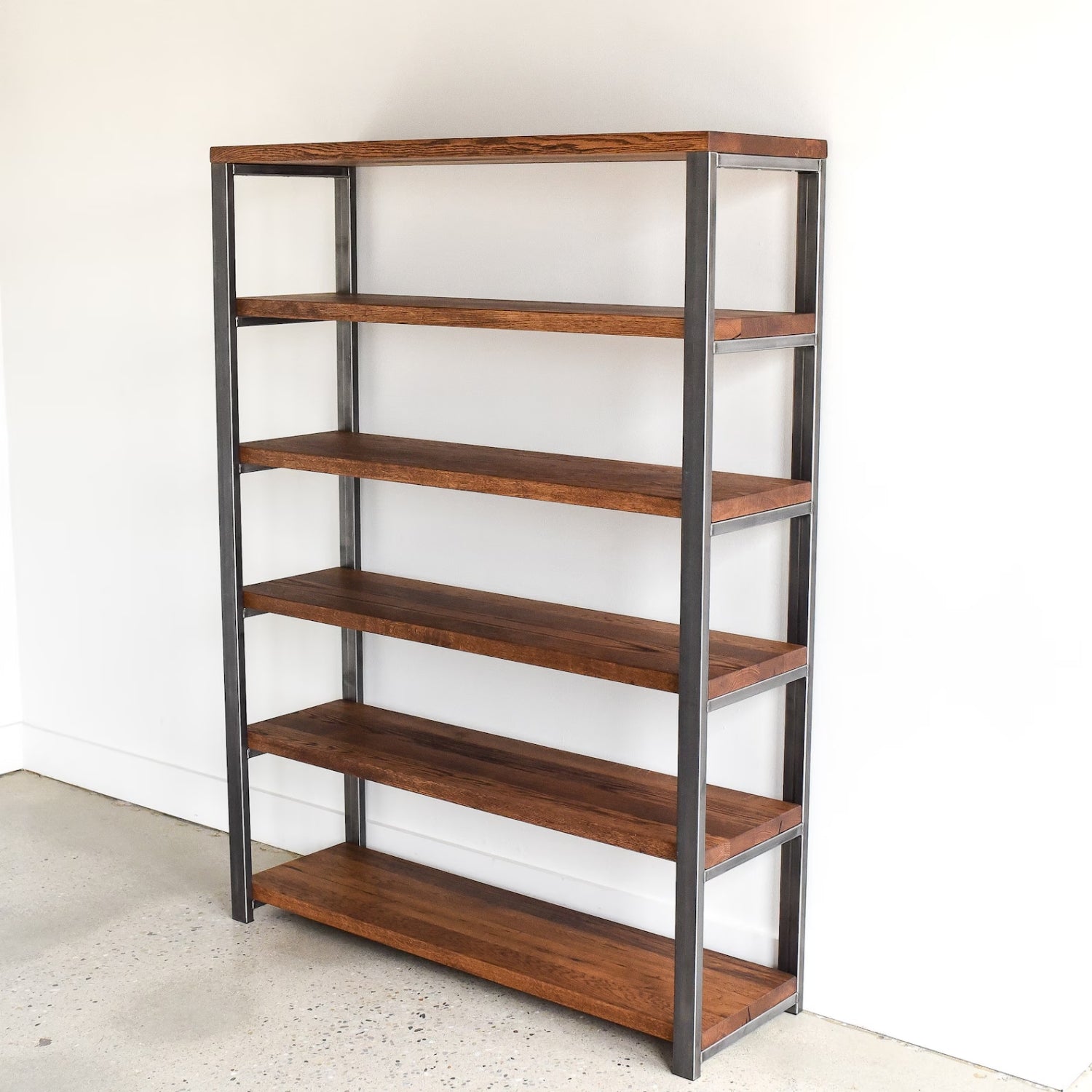 6-Tier Sheesham Wood Top Book Shelf