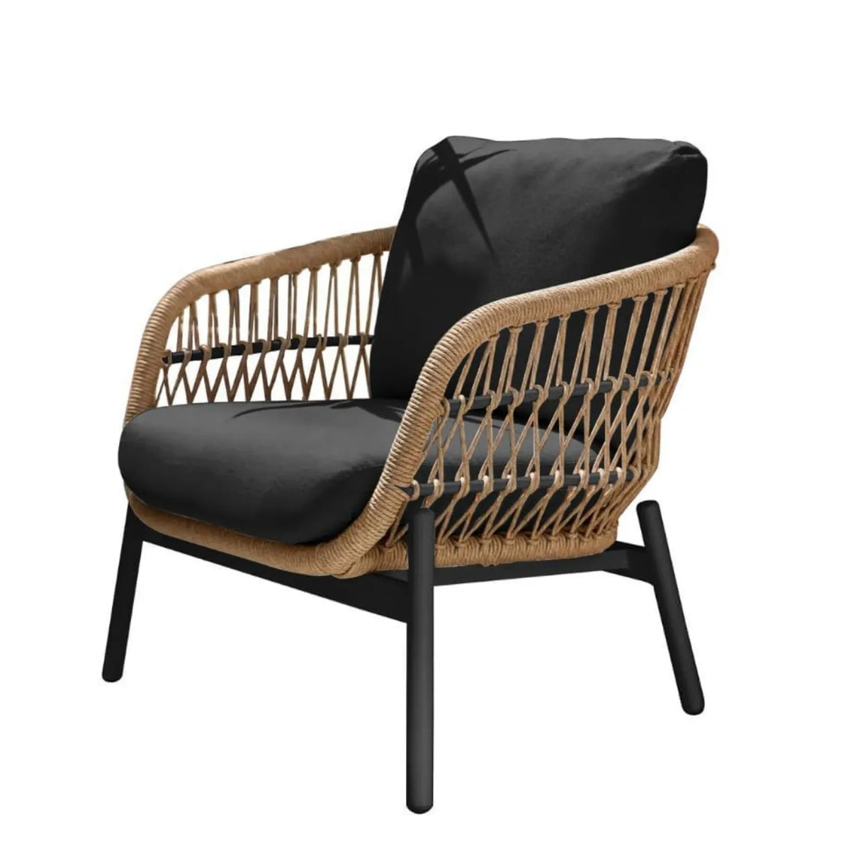 Outdoor 4 Seater Rope Conversation Sofa Set