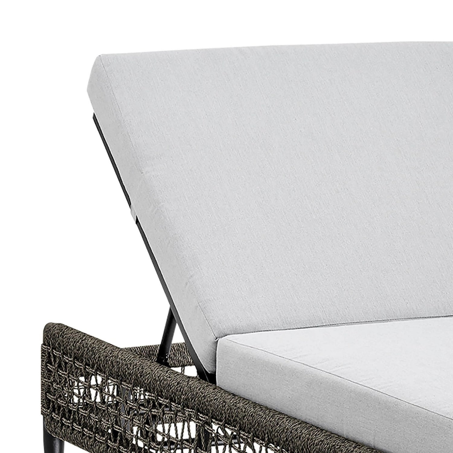 Outdoor All-Weather Rope Lounger with Cushions