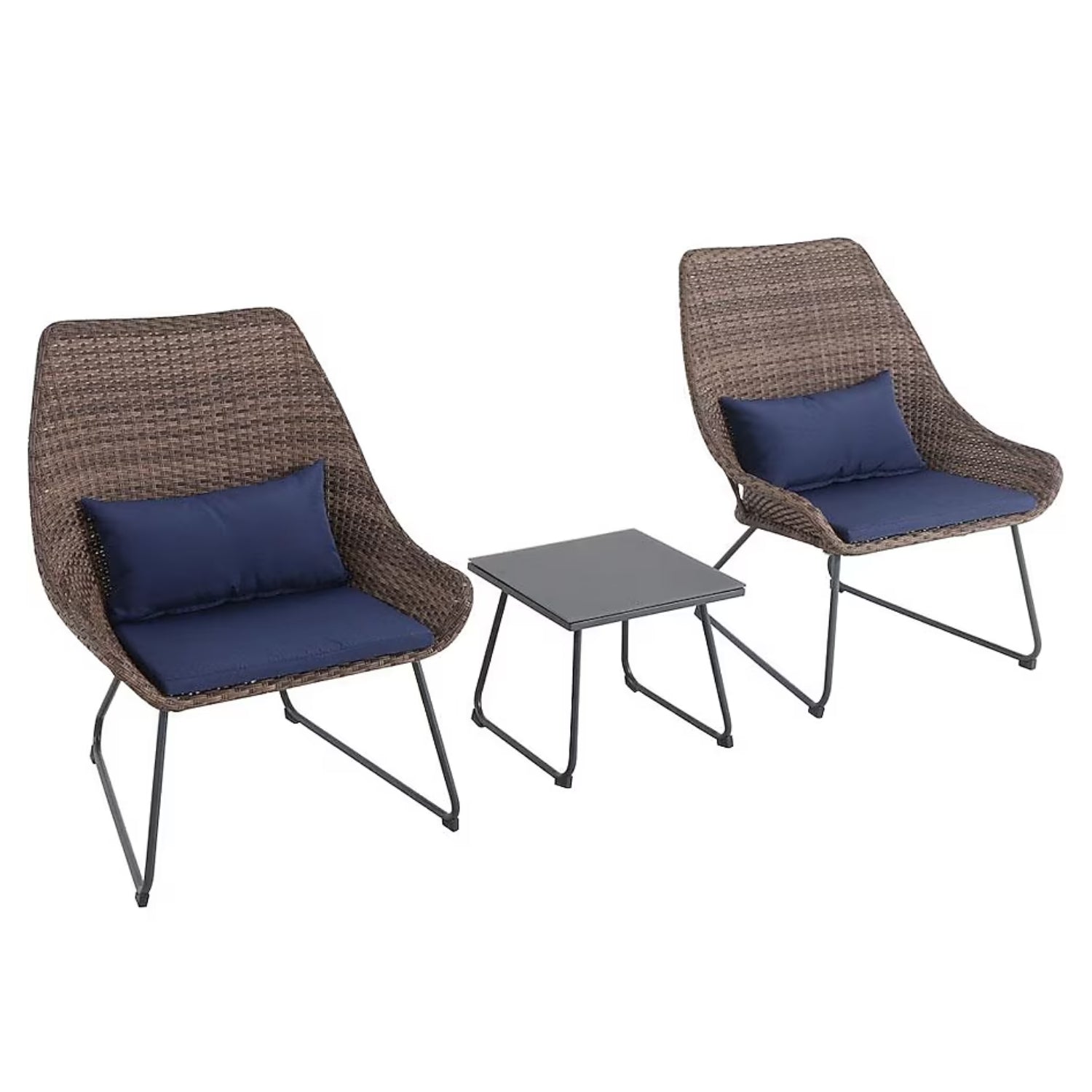 Outdoor Rattan Wicker 3-Piece Patio Set