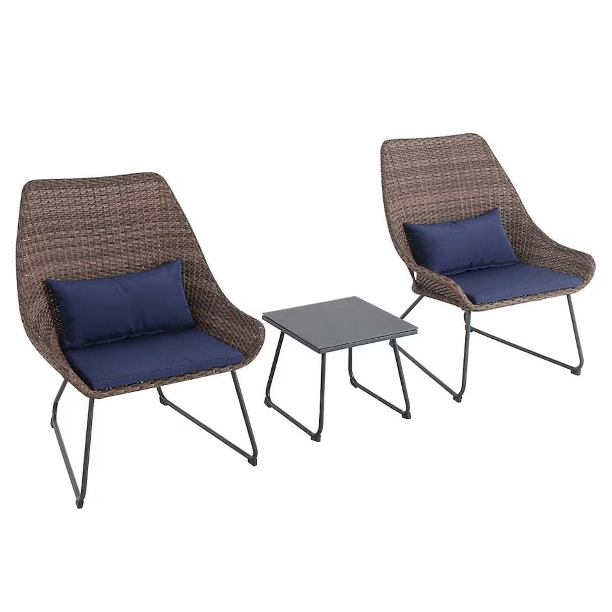 Outdoor Rattan Wicker 3-Piece Patio Set