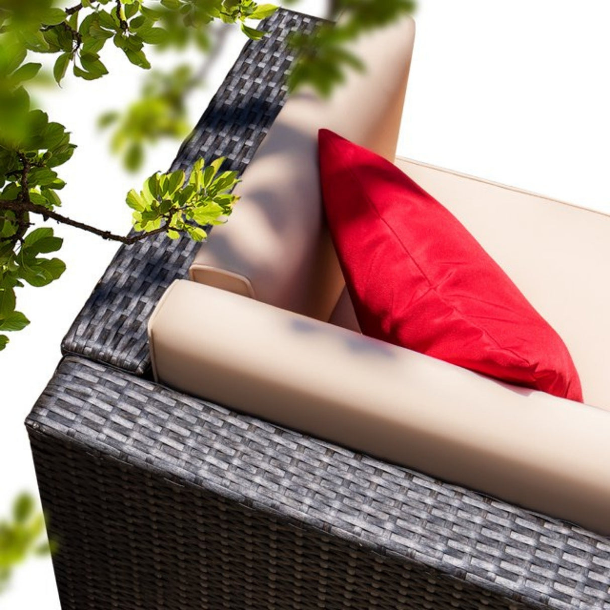 Outdoor All-Weather Rattan Wicker Double Seater Sofa