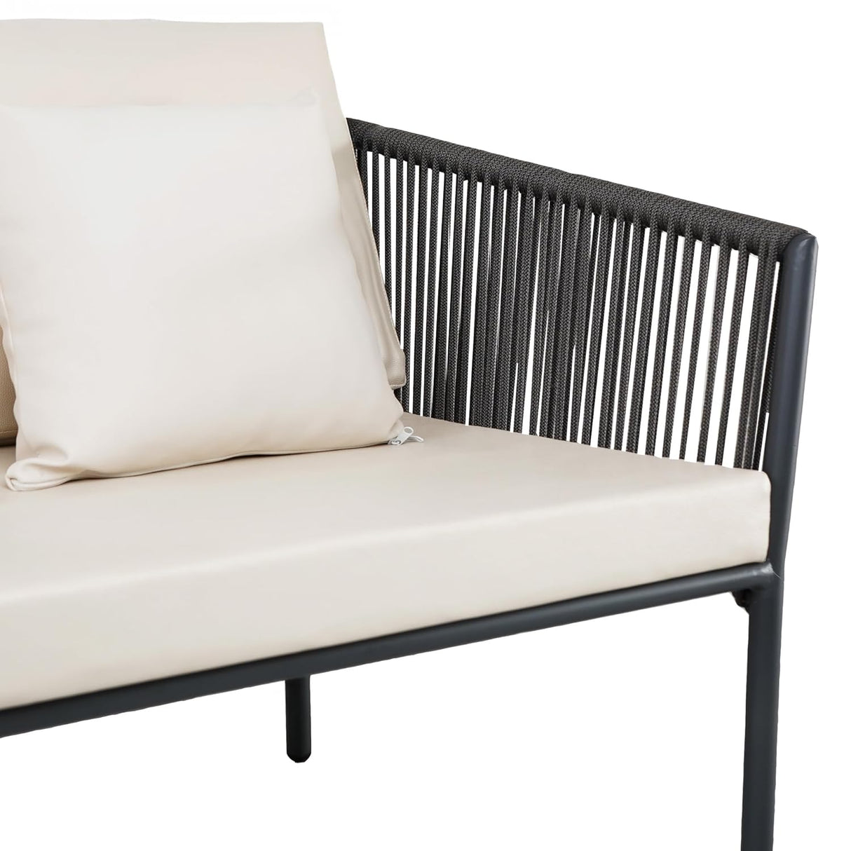 Outdoor 4 Seater Rope Sofa Set