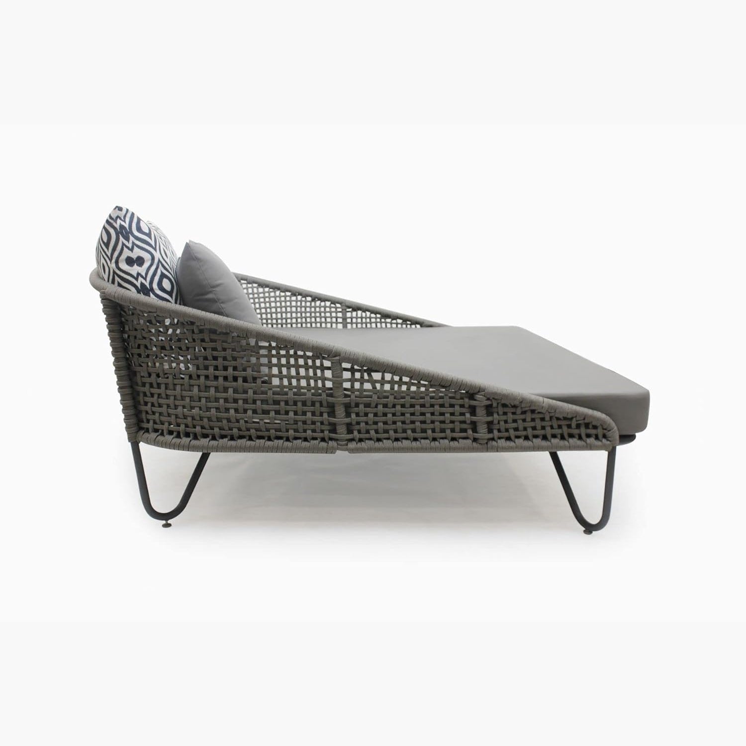 Outdoor Rope Patio Furniture Daybed (Grey)