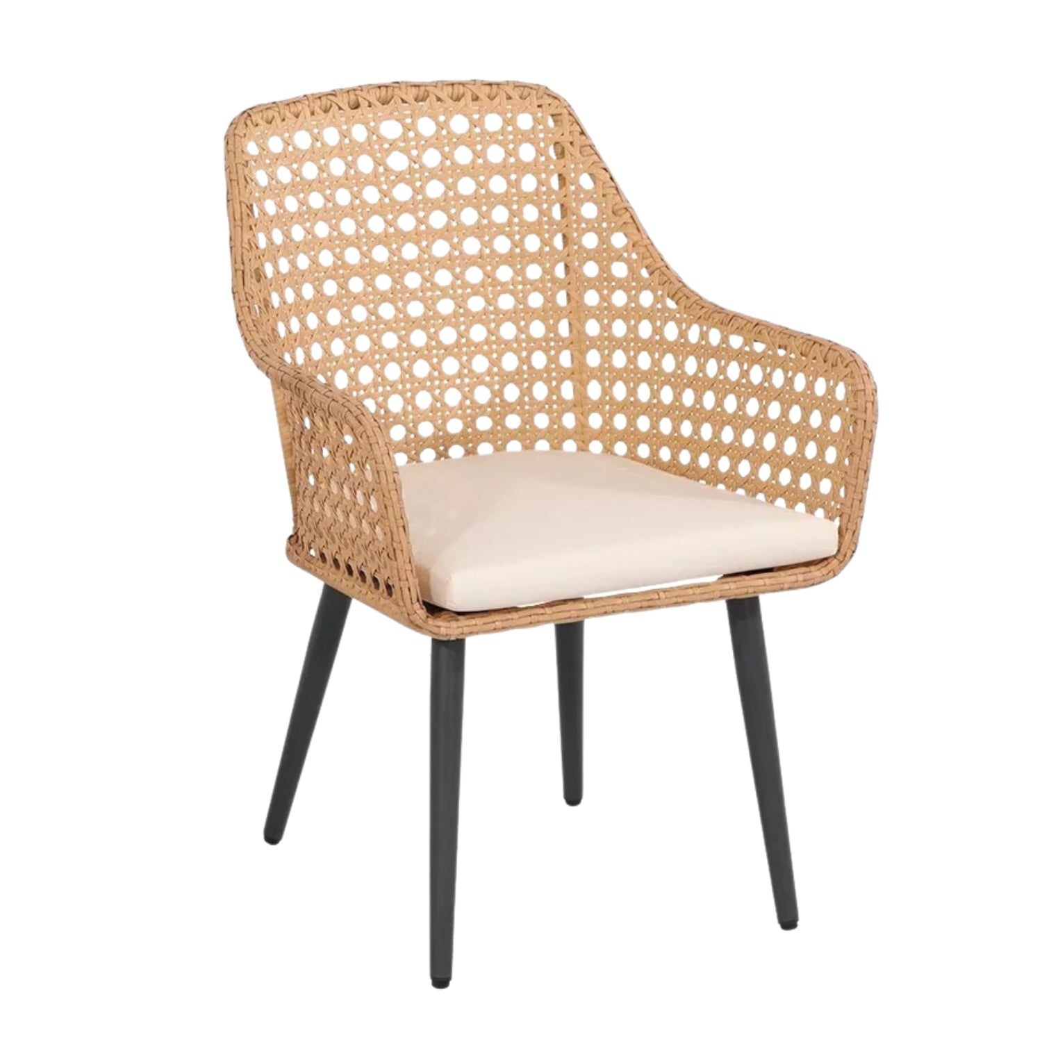 5-Piece Outdoor Patio Dining Set with Rattan Chairs