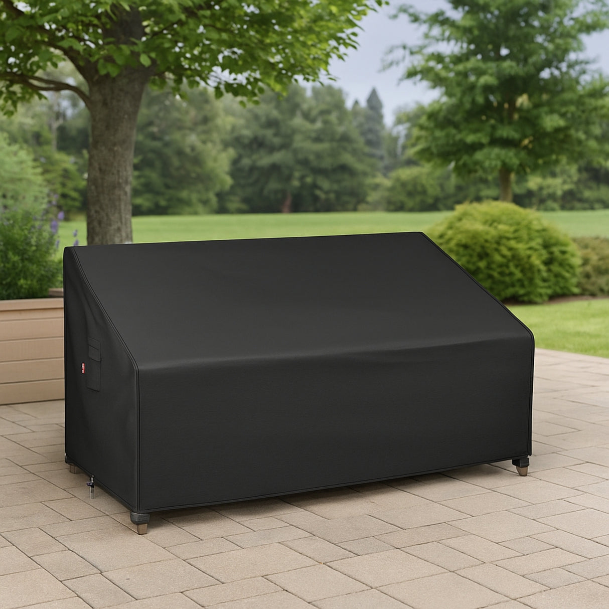 Outdoor Double Seater Sofa With Table Cover