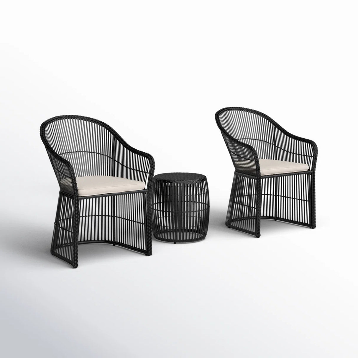3-Piece Outdoor Rattan Wicker Patio Set
