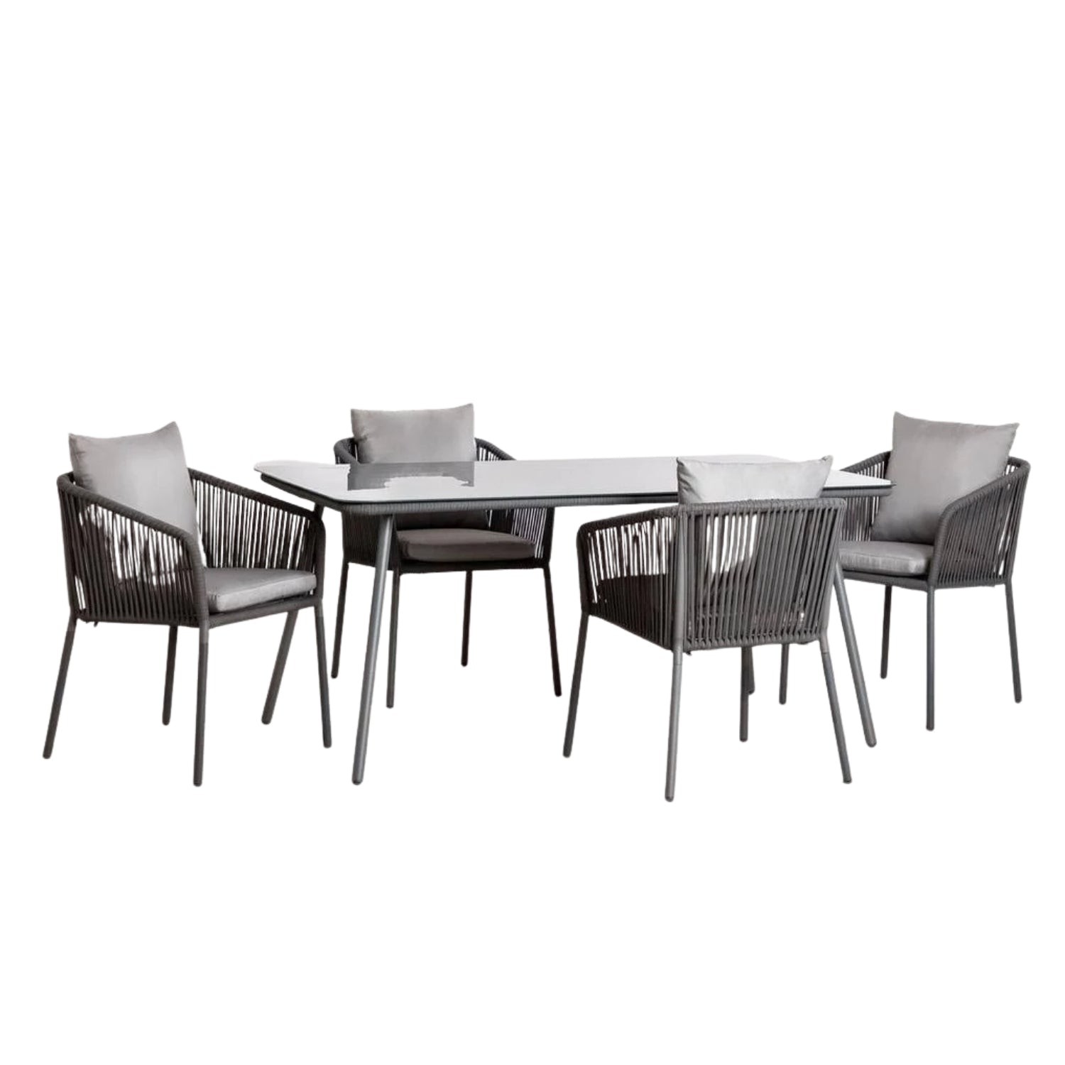 Outdoor Rope 5-Piece Patio Dining Set