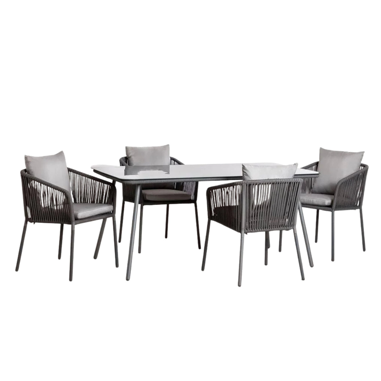 Outdoor Rope 5-Piece Patio Dining Set