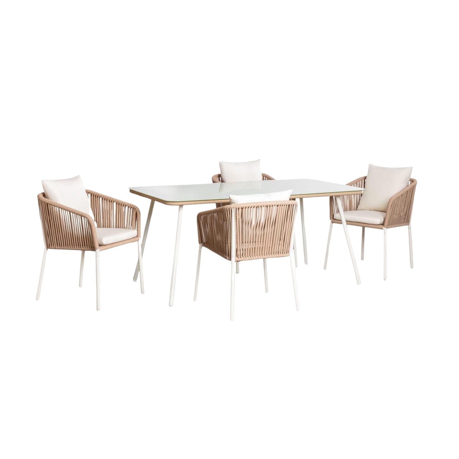 Outdoor Rope 5-Piece Patio Dining Set