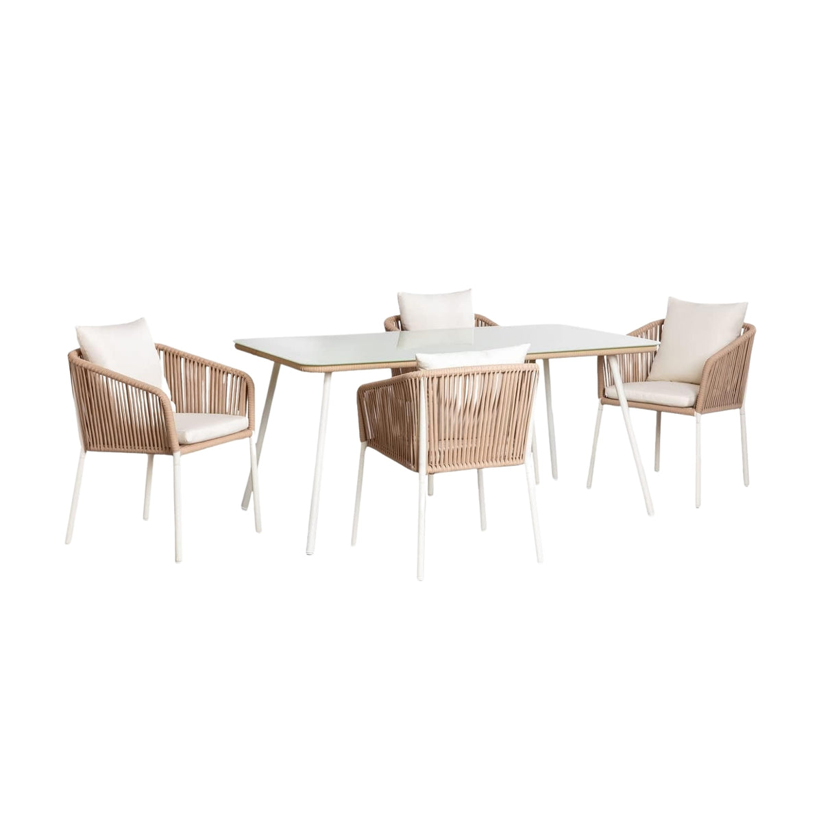 Outdoor Rope 5-Piece Patio Dining Set
