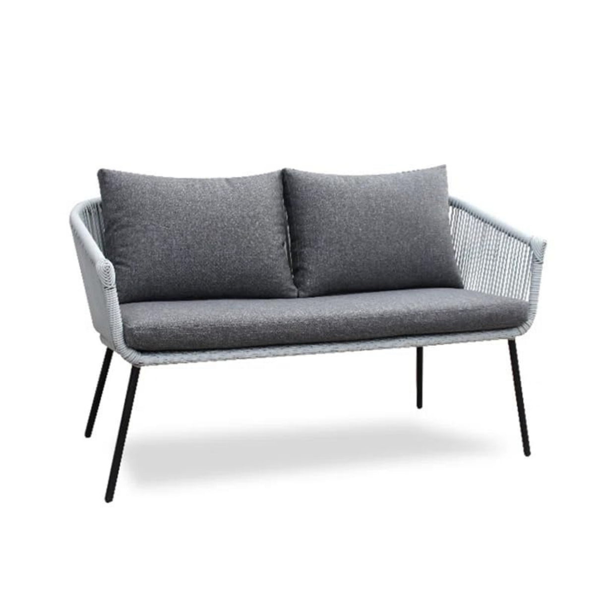 Outdoor 4 Seater Rope Conversation Sofa Set