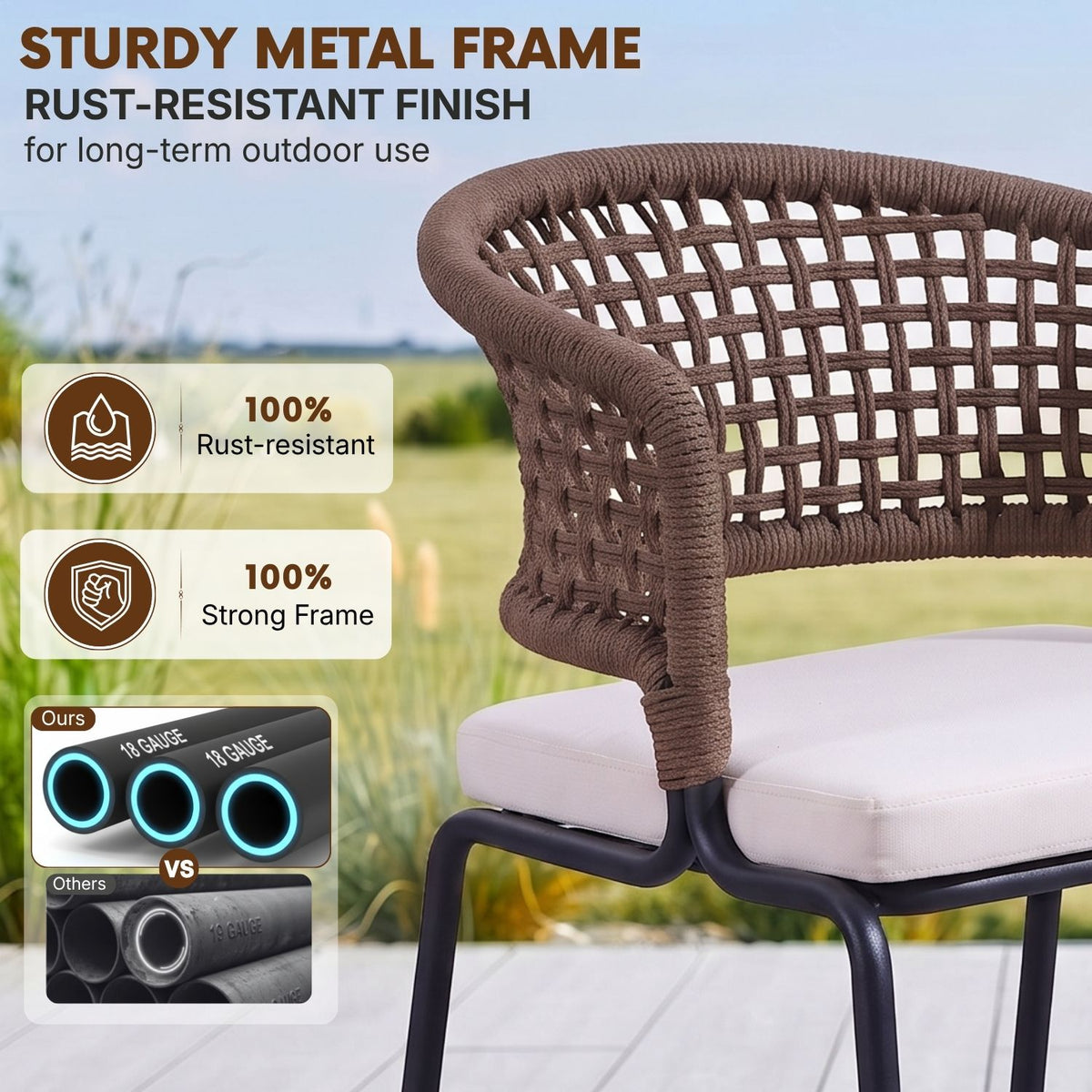 All Weather Resistant 5-Piece Outdoor Dining Set