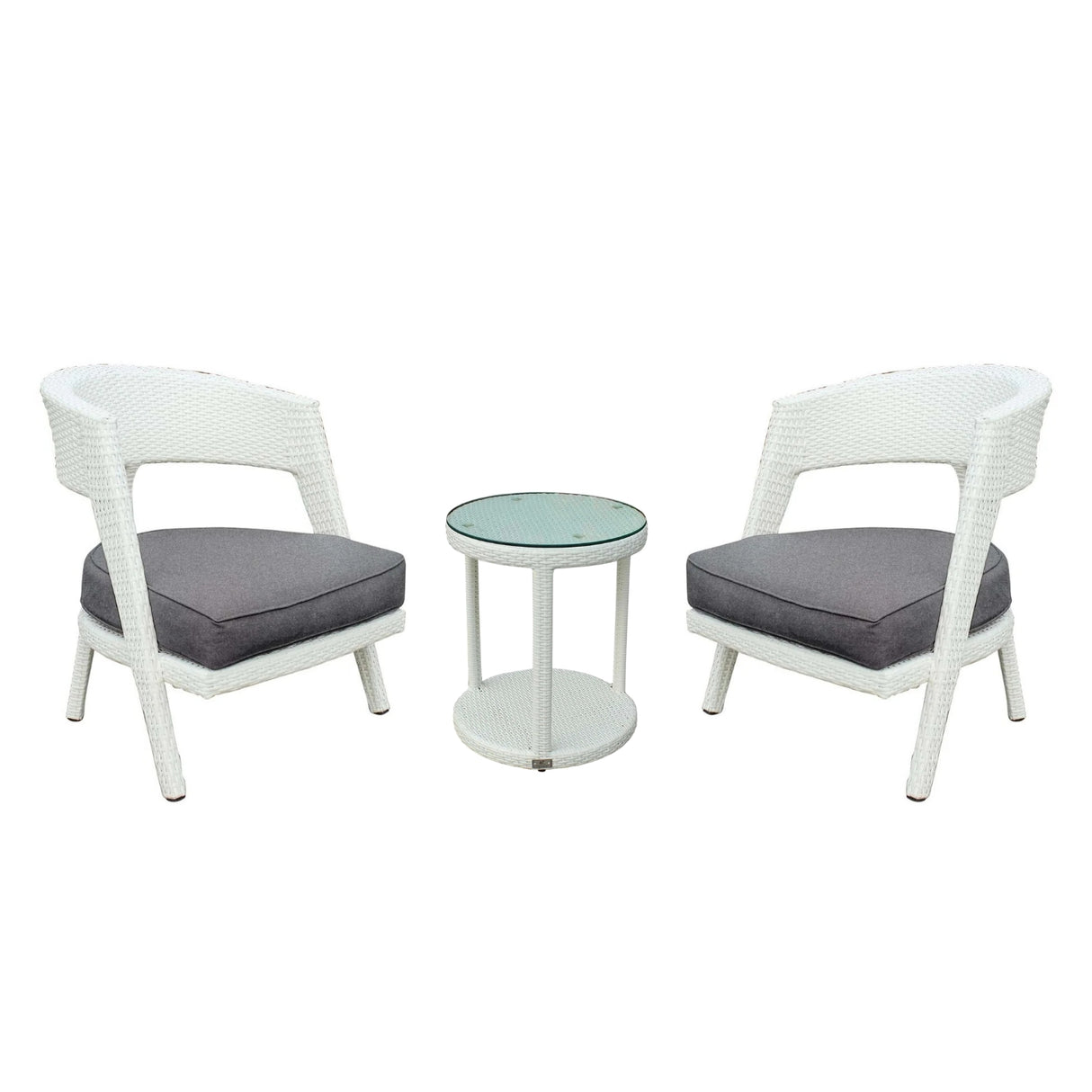 Outdoor Rattan Wicker 3-Piece Patio Set