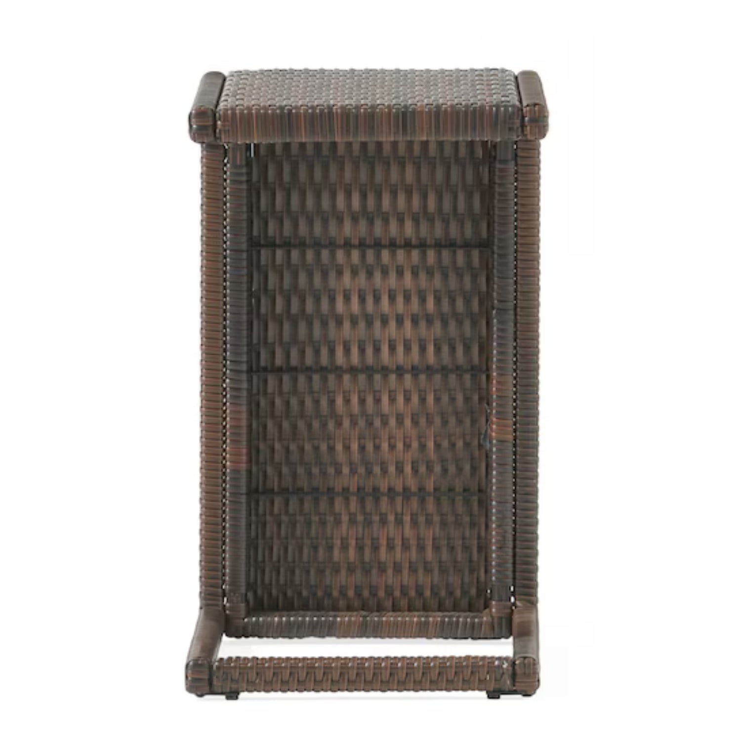 Outdoor Rattan Wicker Lounge Chairs Set of 2 with Matching Side Table