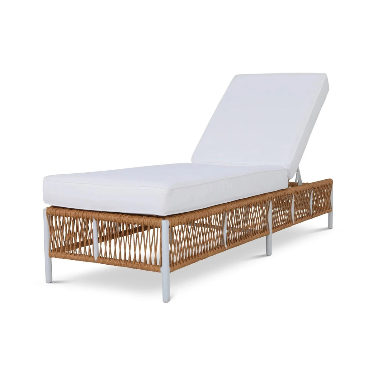 Outdoor Rope Lounge Chairs Set of 2 with Thick Cushions