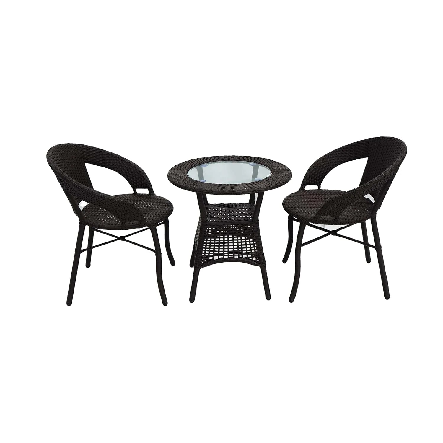 3-Piece Outdoor Rattan Wicker Patio Bistro Set